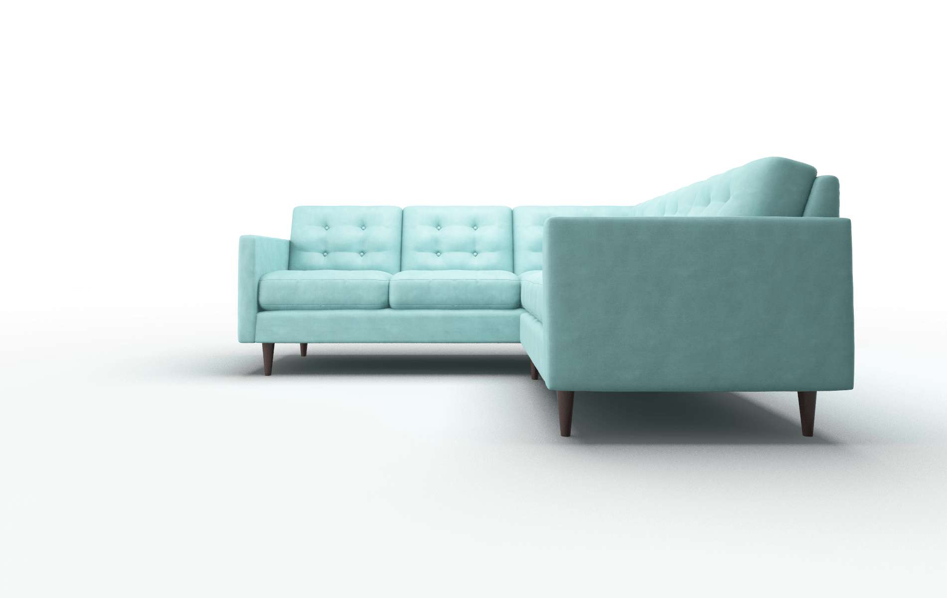 Oslo Dream_d French_blue Sectional espresso legs 5