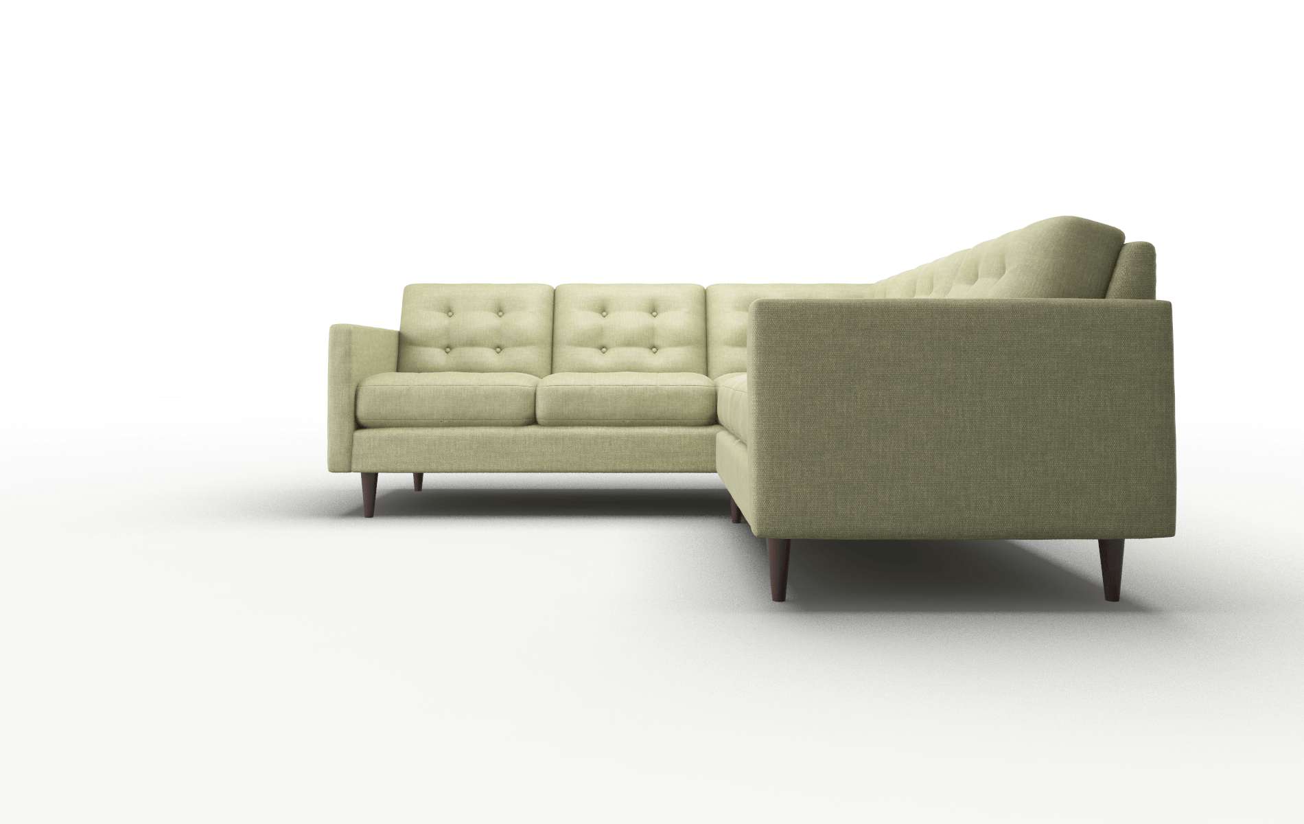 Oslo Durham Lime Sectional espresso legs 5