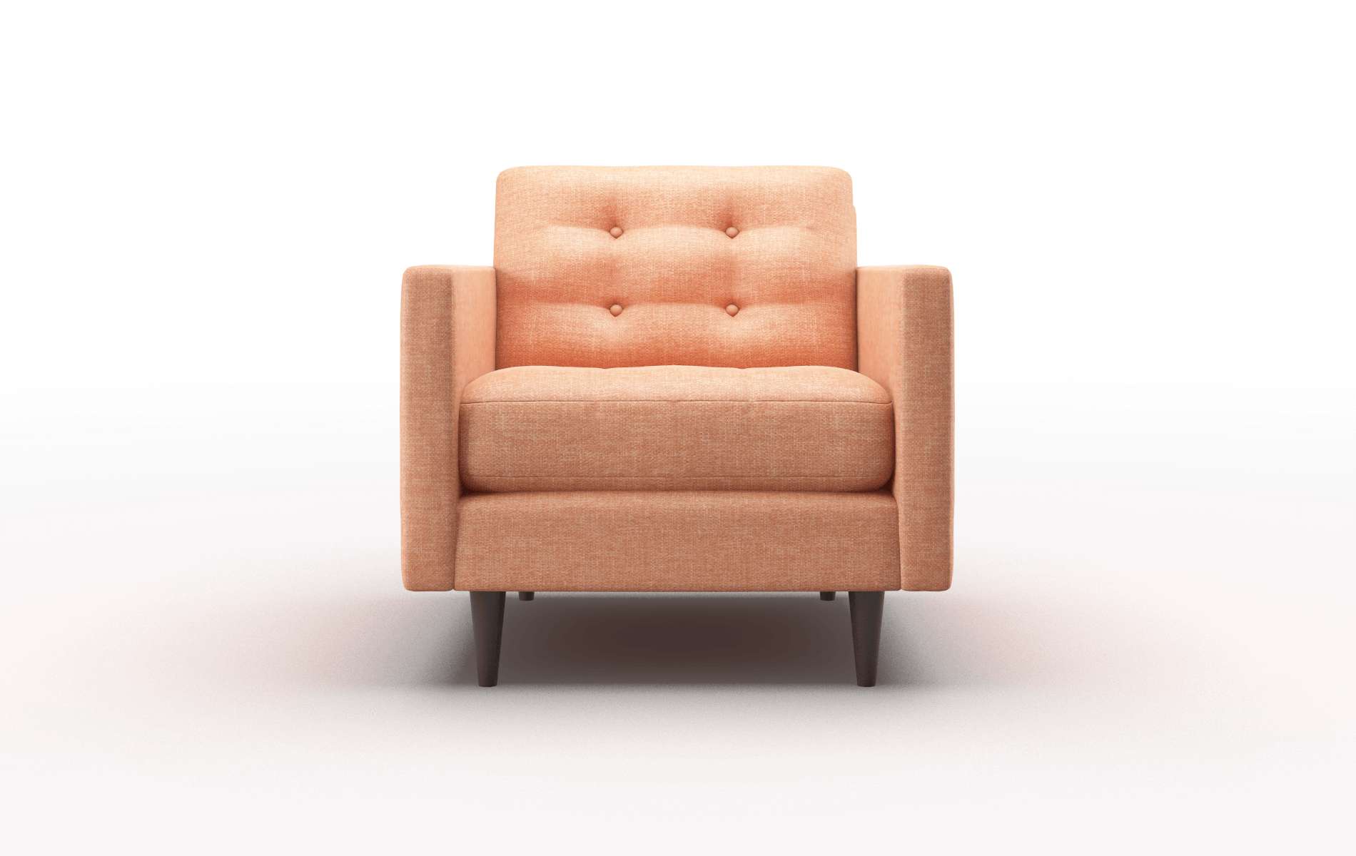 Oslo Durham Tangerine chair espresso legs
