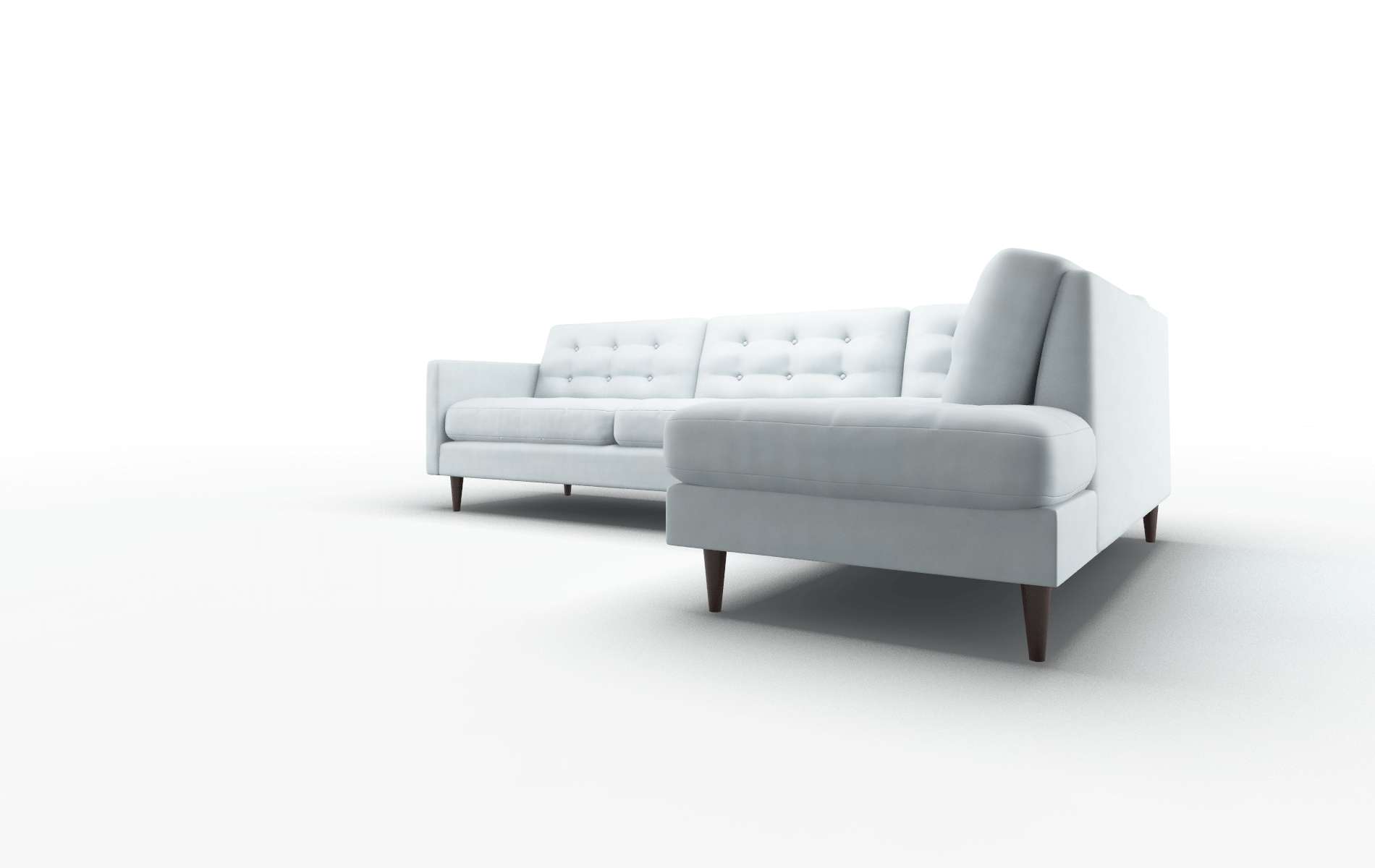 Oslo Hathaway Aqua Panel espresso legs 4