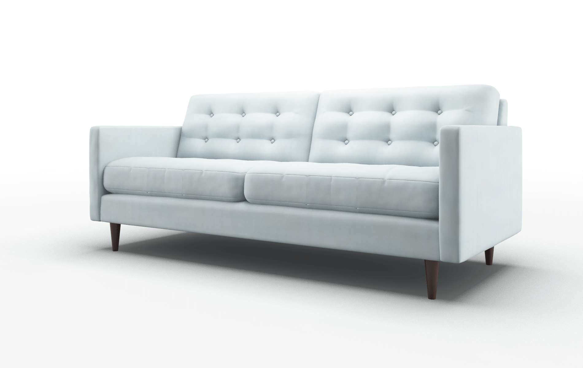 Oslo Hathaway Aqua Sofa espresso legs 4