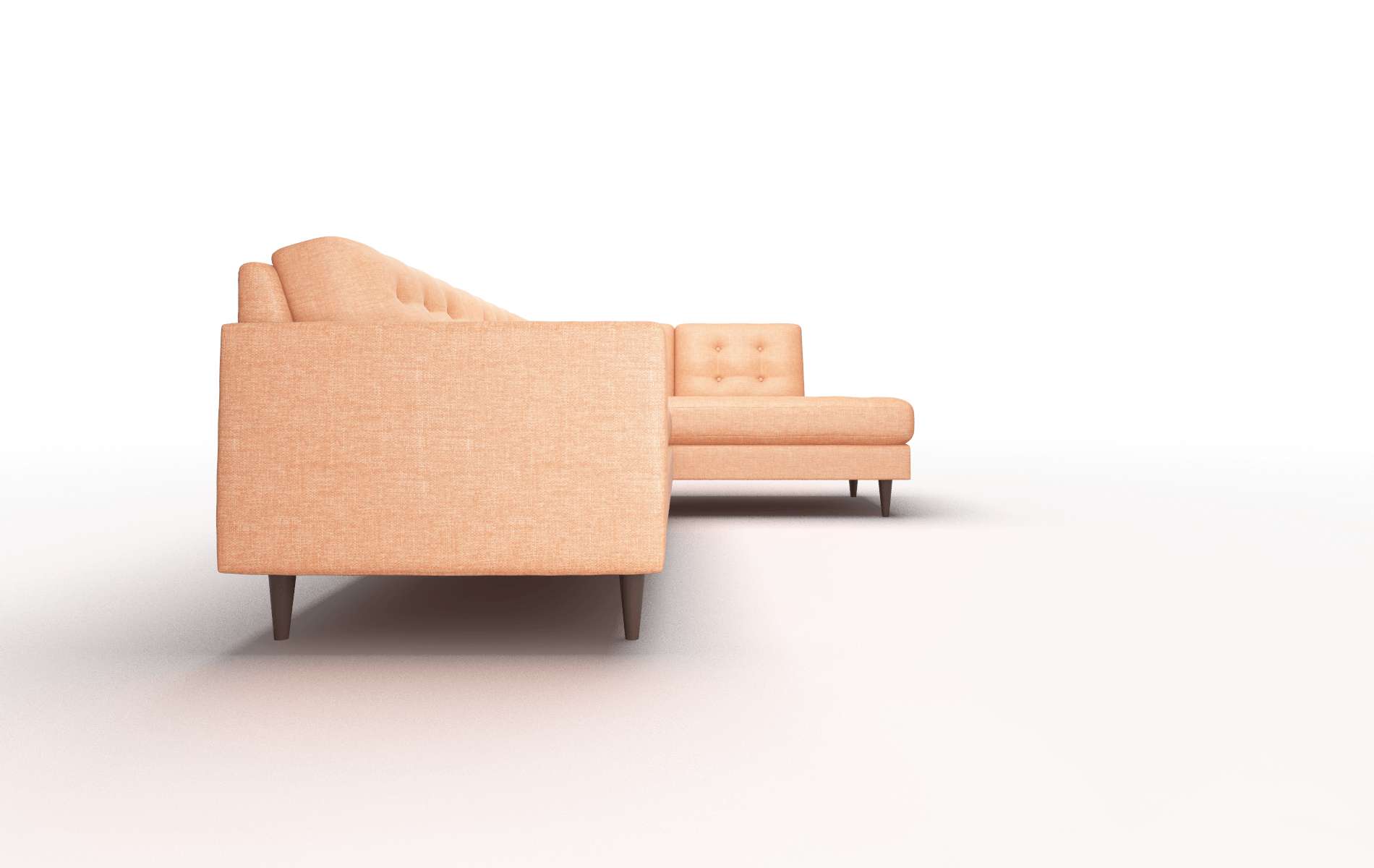 Oslo Hepburn Appricot Panel espresso legs 3