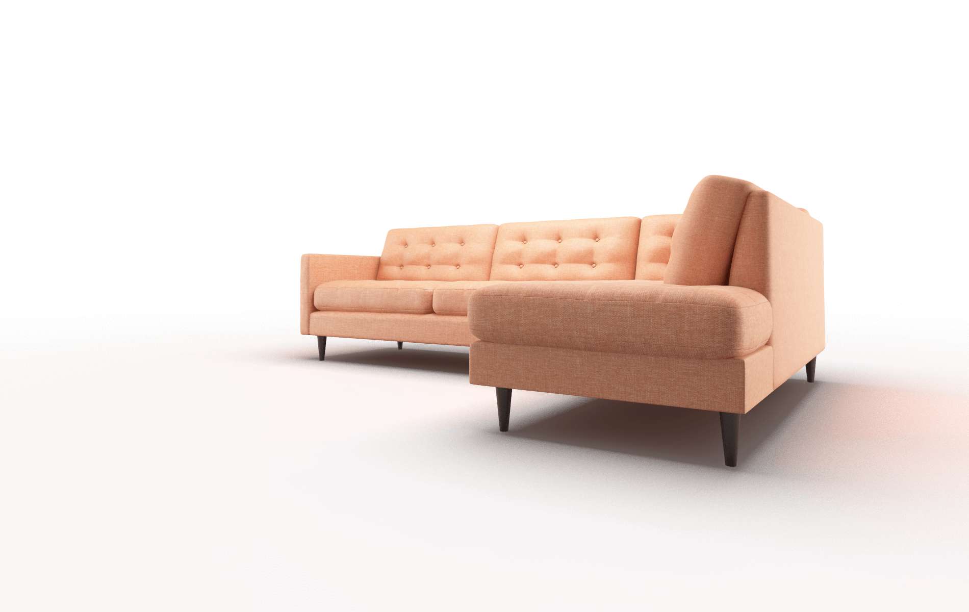 Oslo Hepburn Appricot Panel espresso legs 4