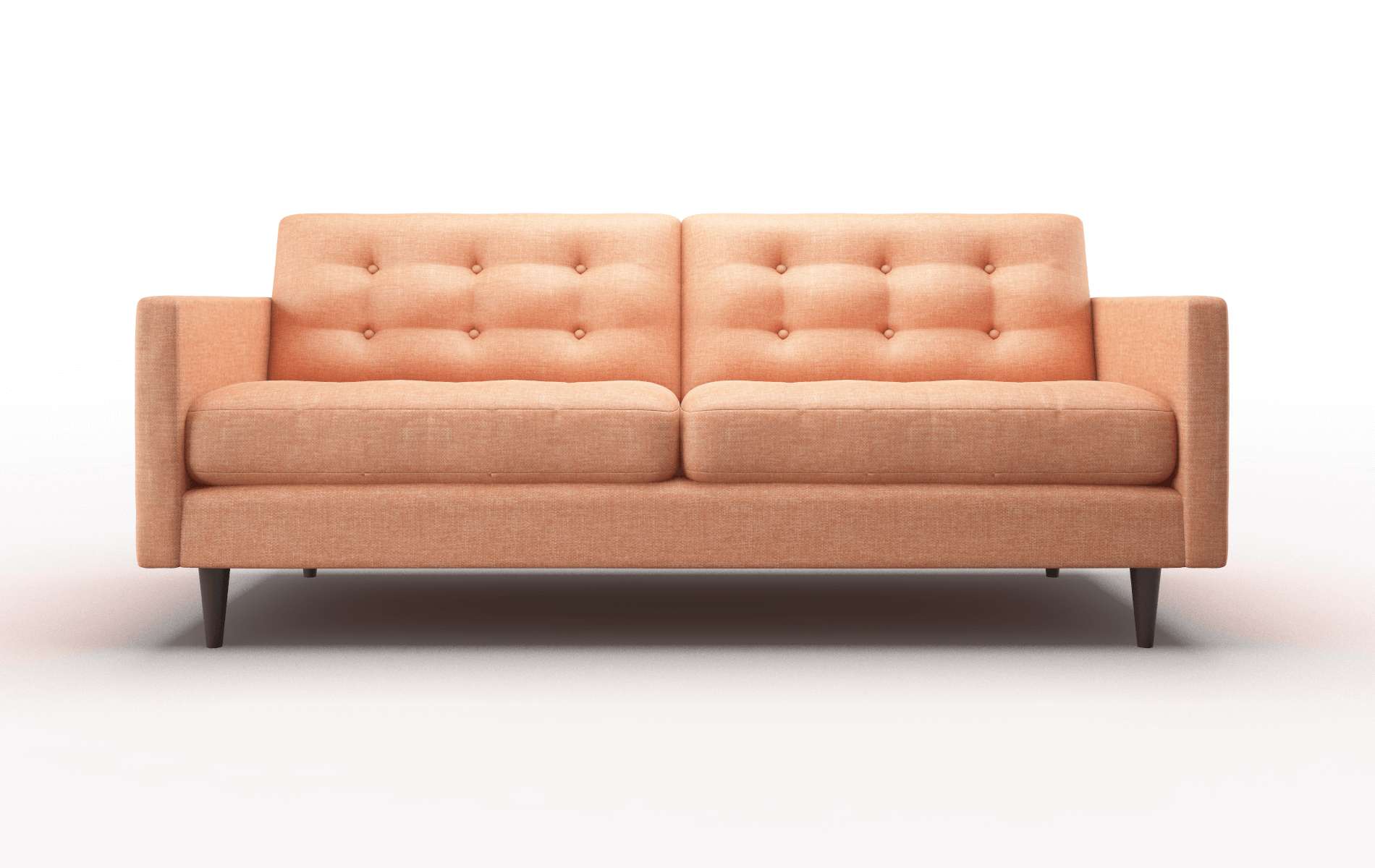 Oslo Hepburn Appricot Sofa espresso legs 1