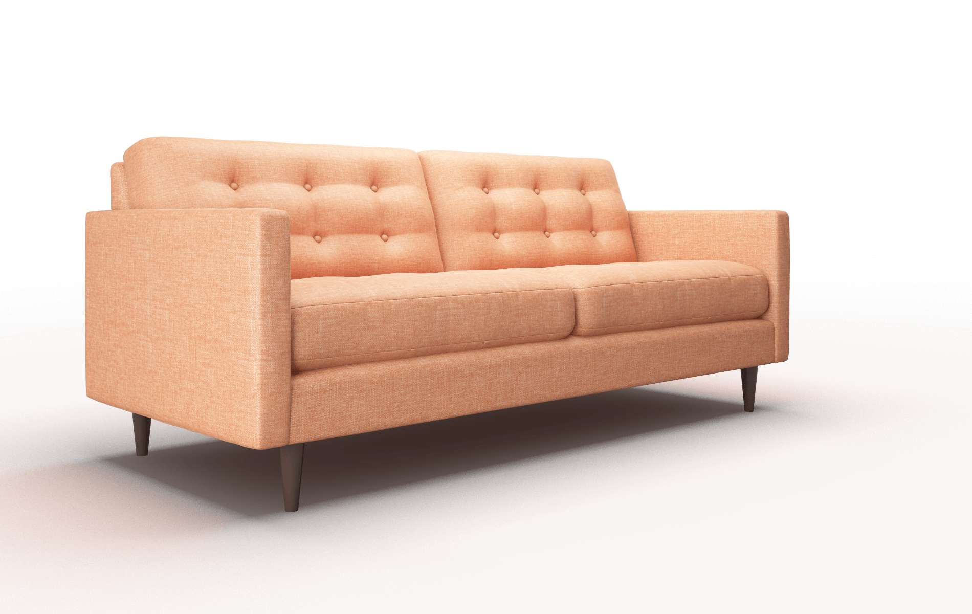 Oslo Hepburn Appricot Sofa espresso legs 2