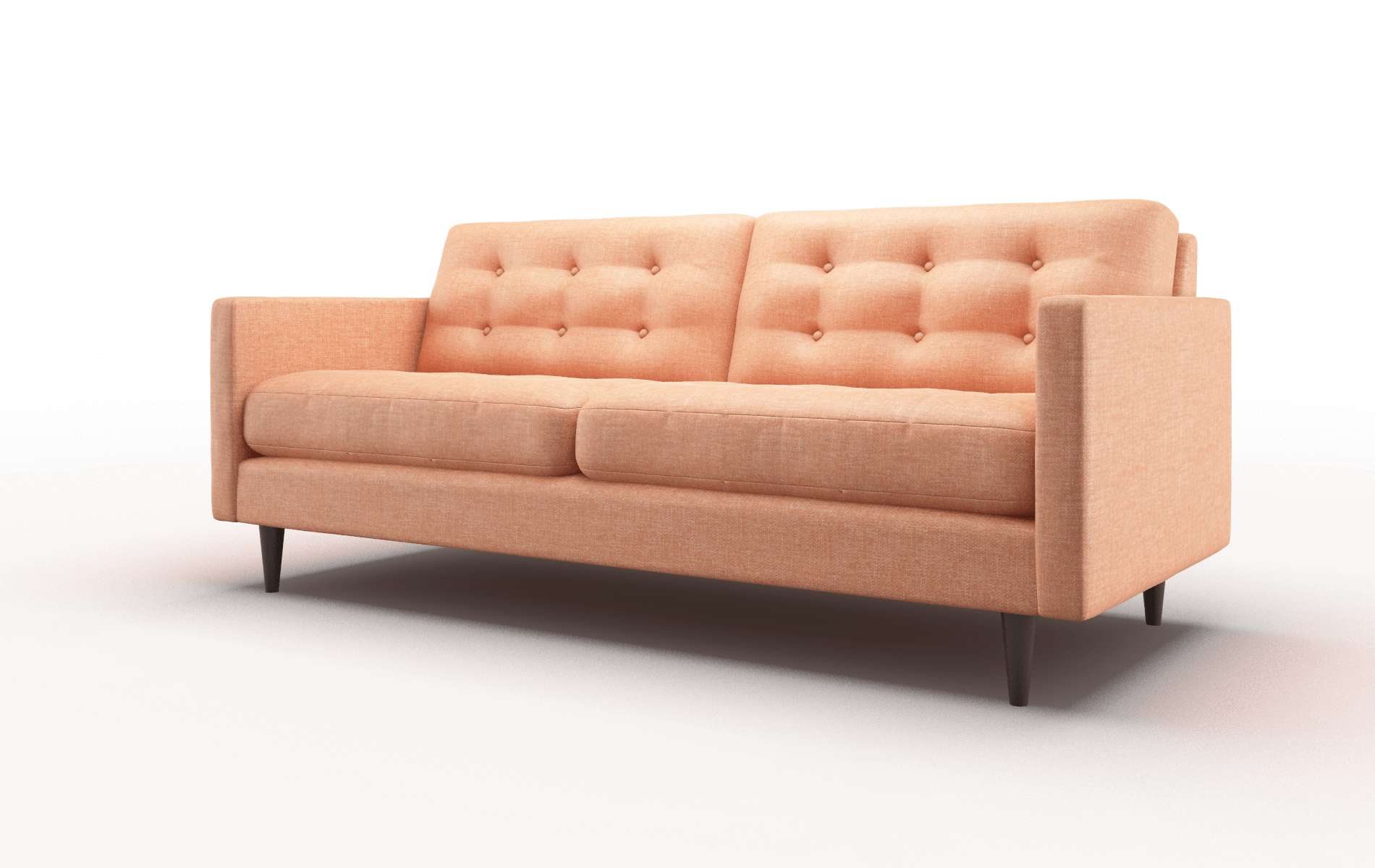 Oslo Hepburn Appricot Sofa espresso legs 4