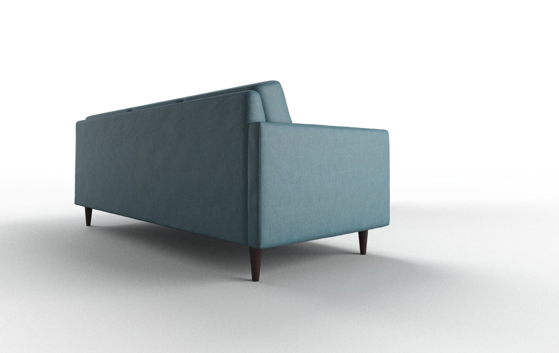 Oslo Hepburn Teal Sectional espresso legs 3