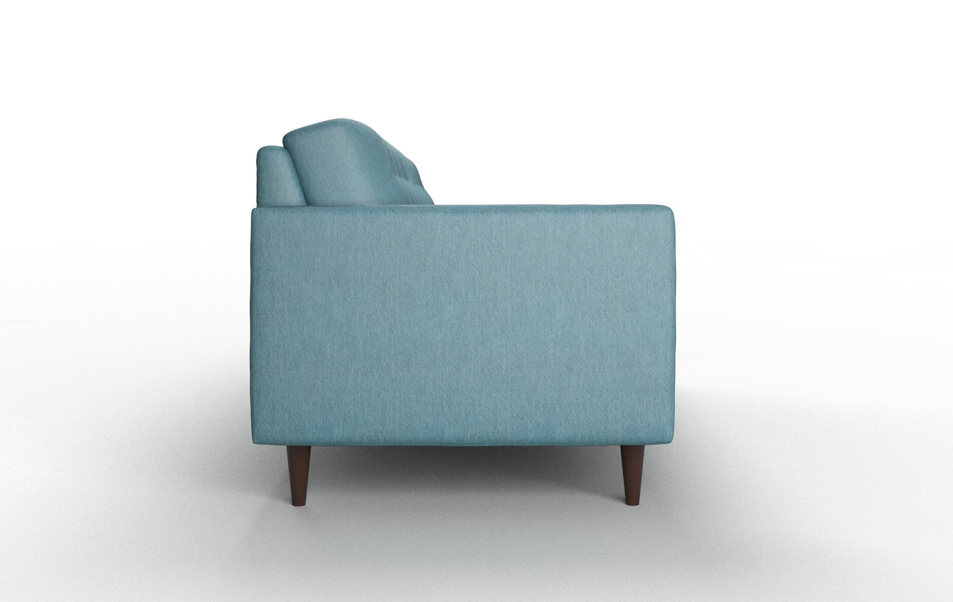 Oslo Hepburn Teal Sofa espresso legs 3