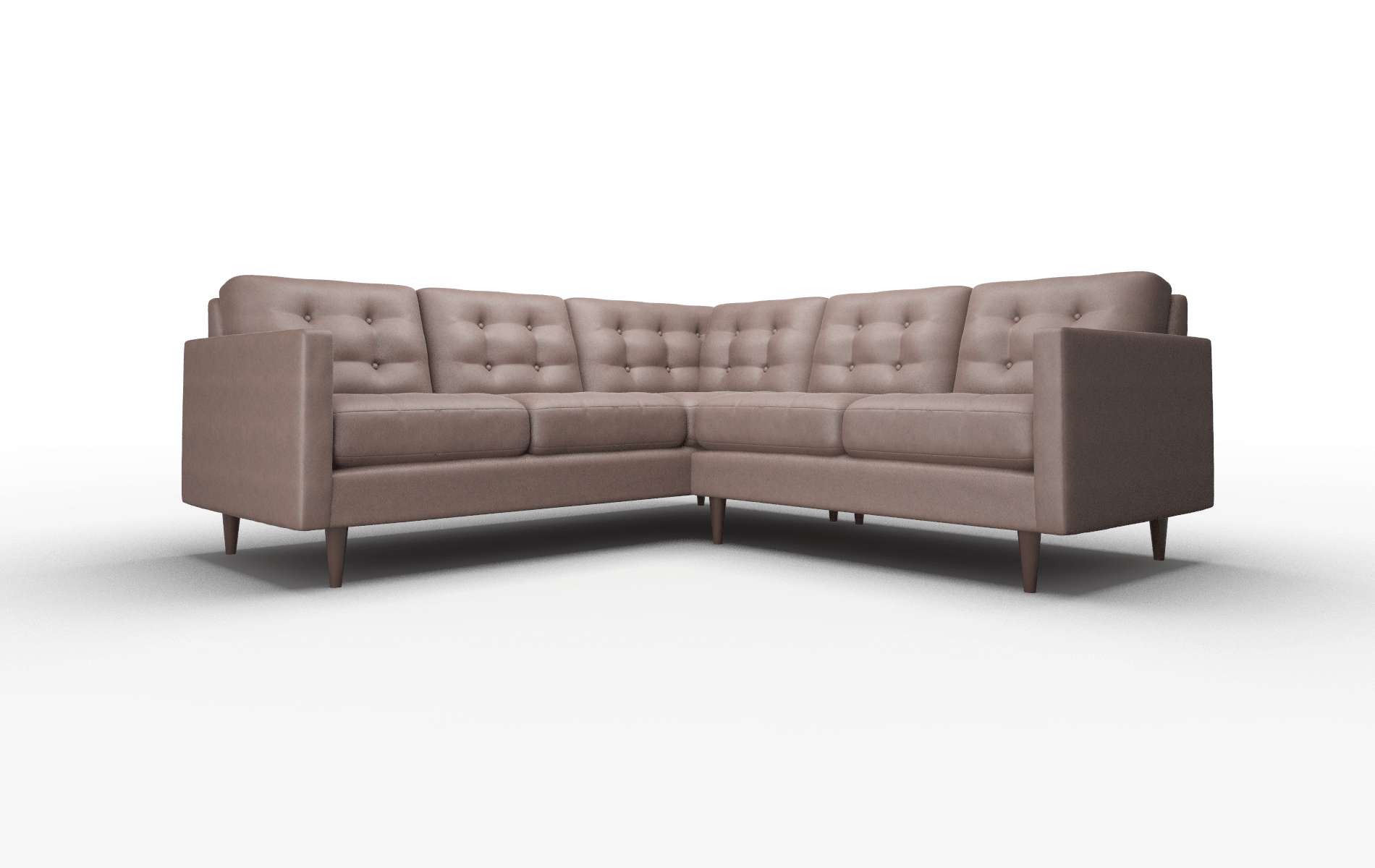 Oslo Insight Cafe Sectional espresso legs 1