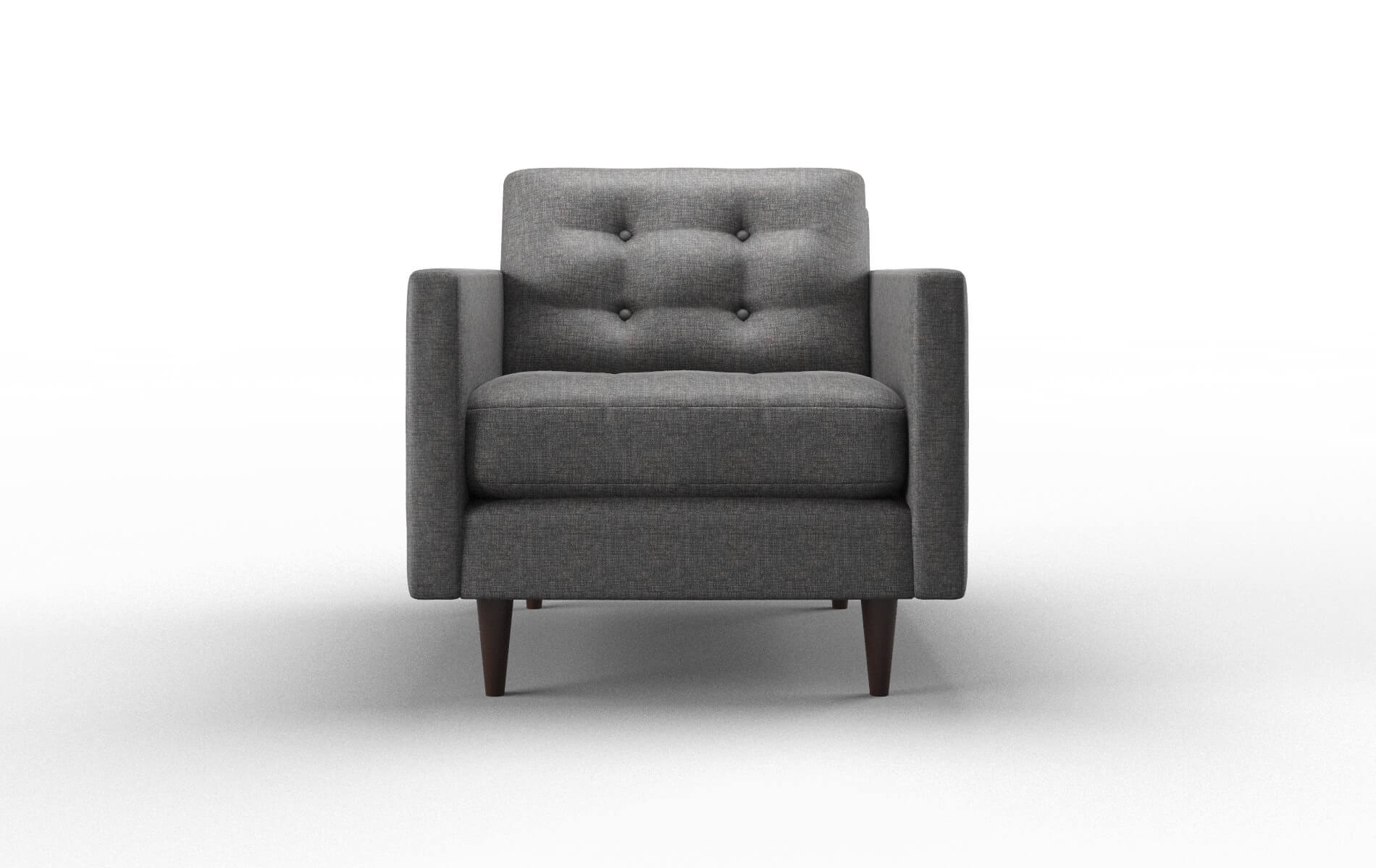 Oslo Insight Charcoal Chair espresso legs 1