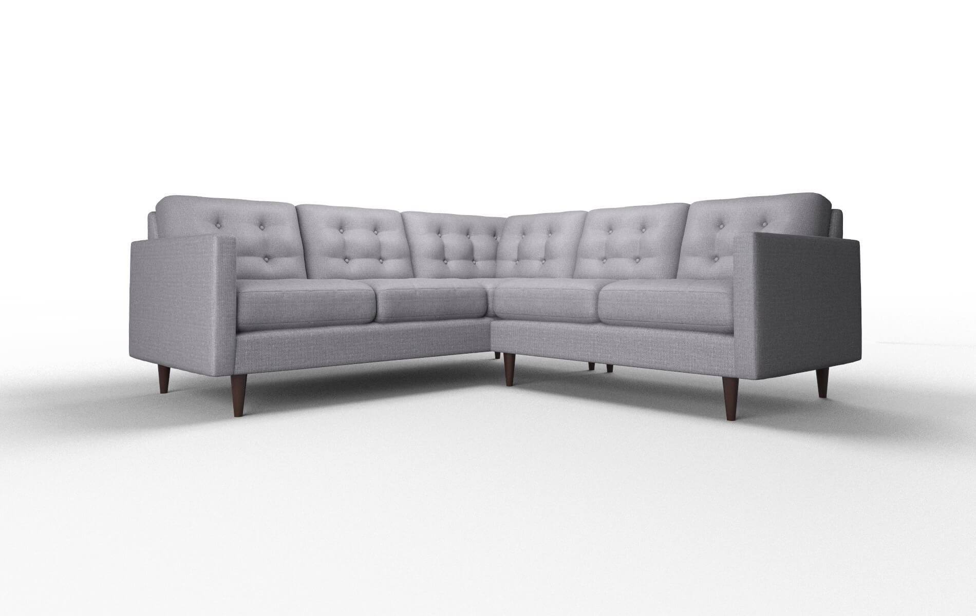 Oslo Insight Denim Sectional espresso legs 1