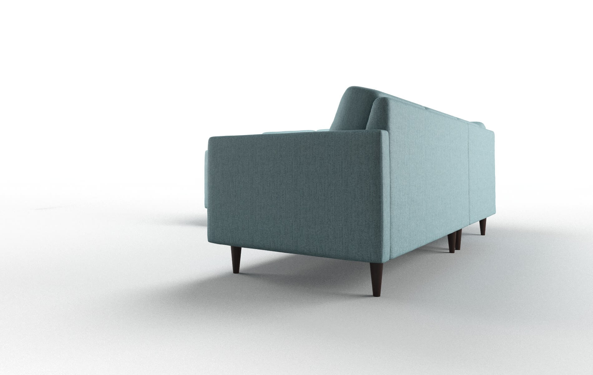 Oslo Insight Peacock Sectional espresso legs 4