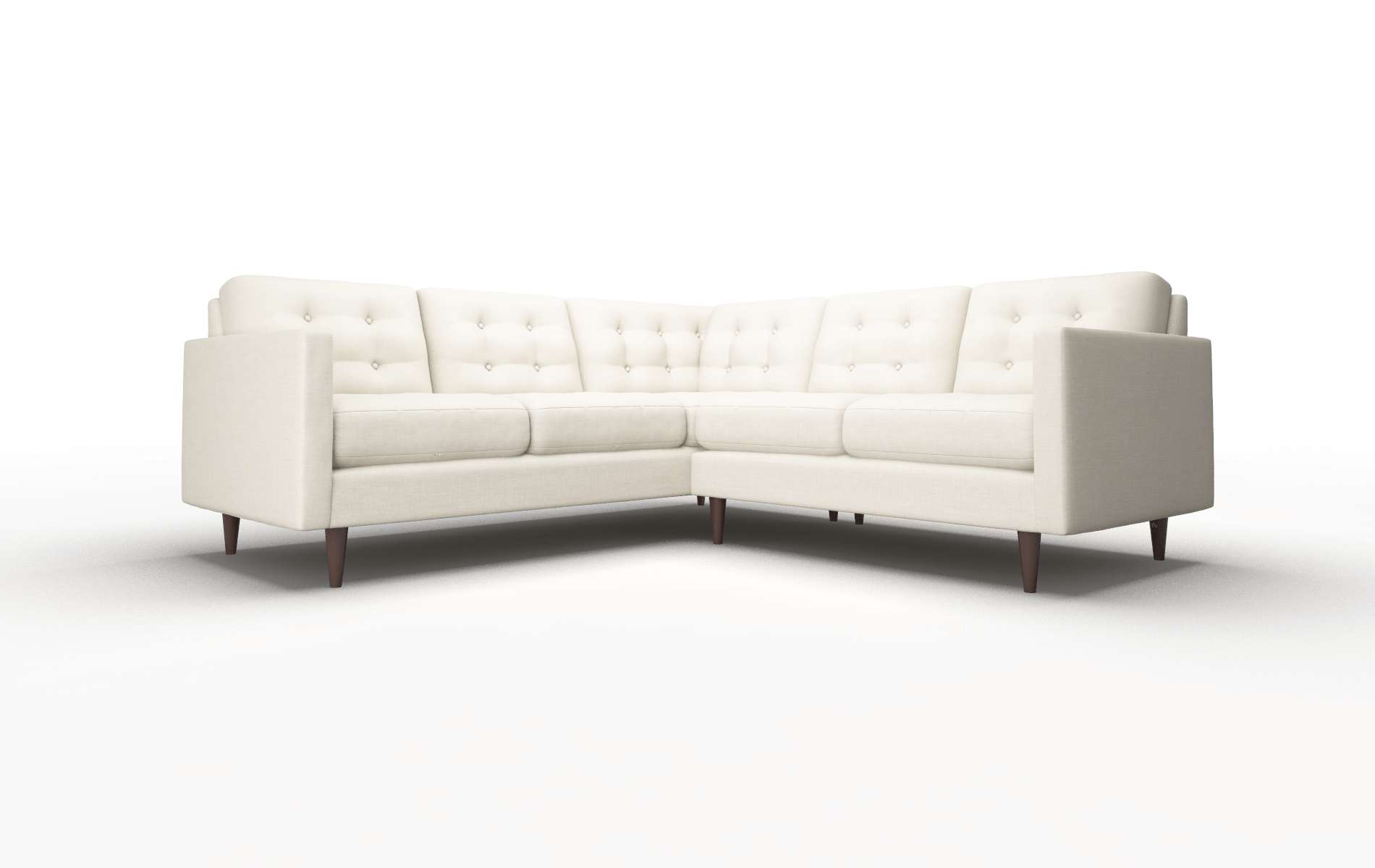 Oslo Keylargo Almond Sectional espresso legs 1