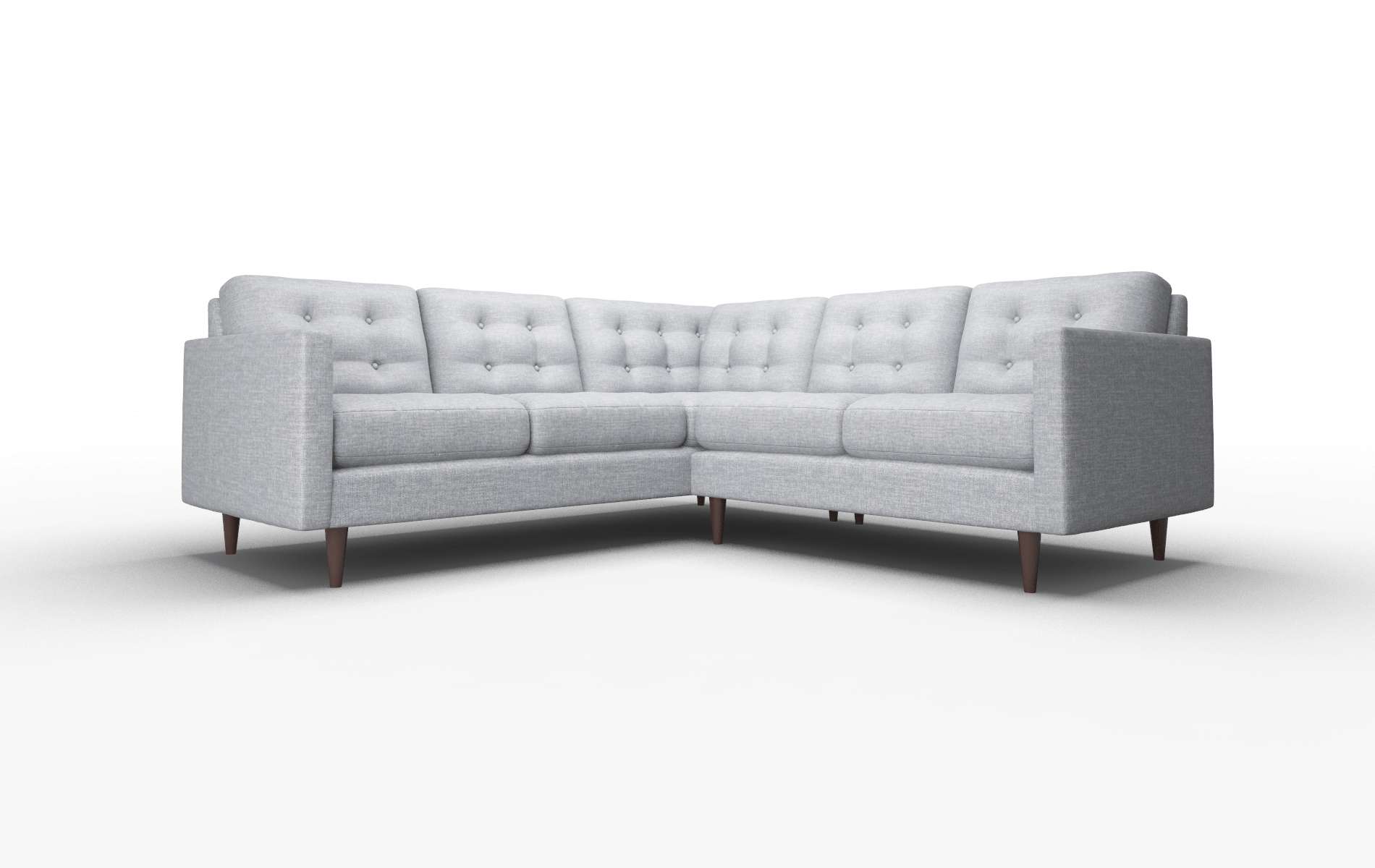 Oslo Keylargo Ash Sectional espresso legs 1