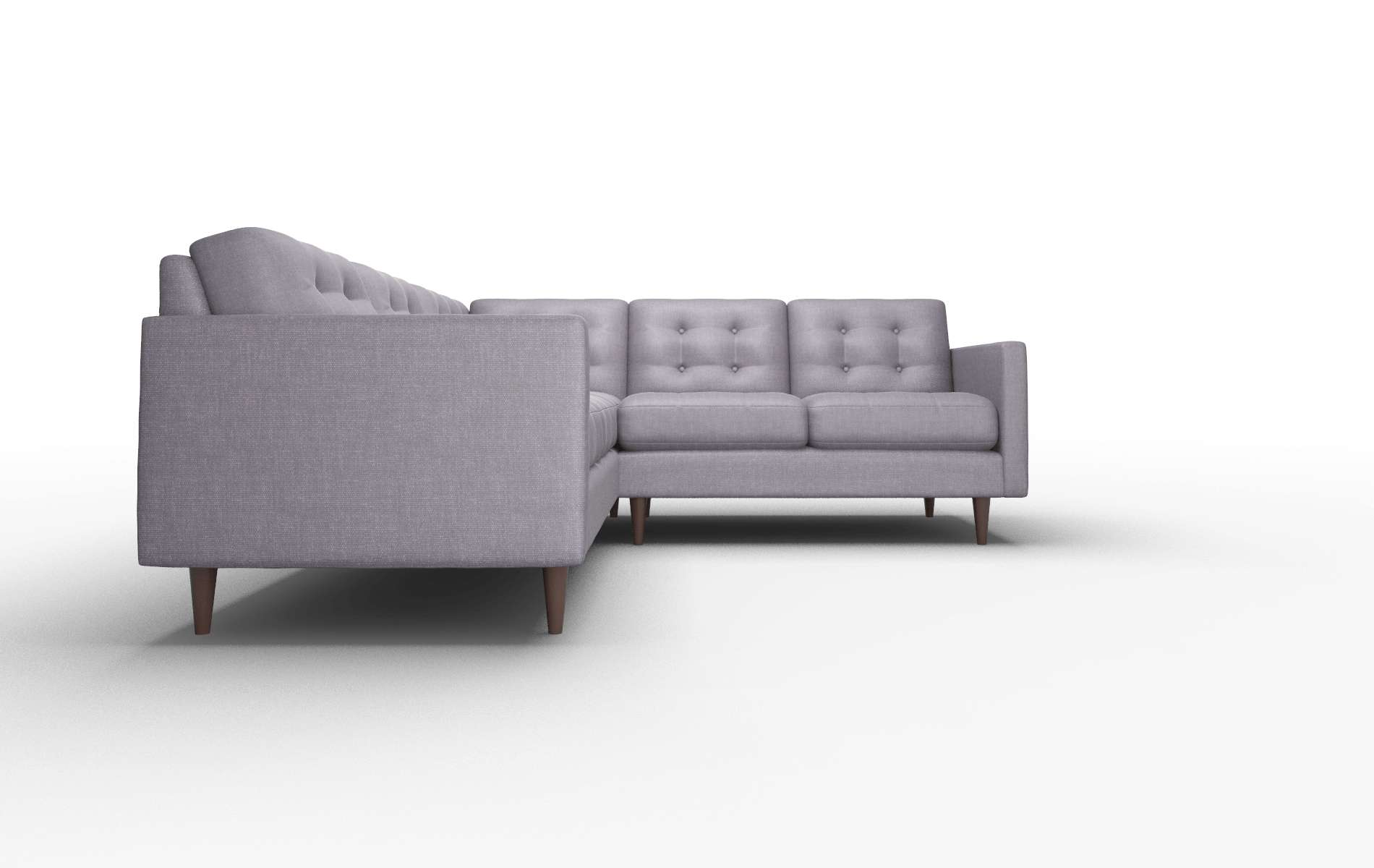 Oslo Keylargo Grape Sectional espresso legs 2