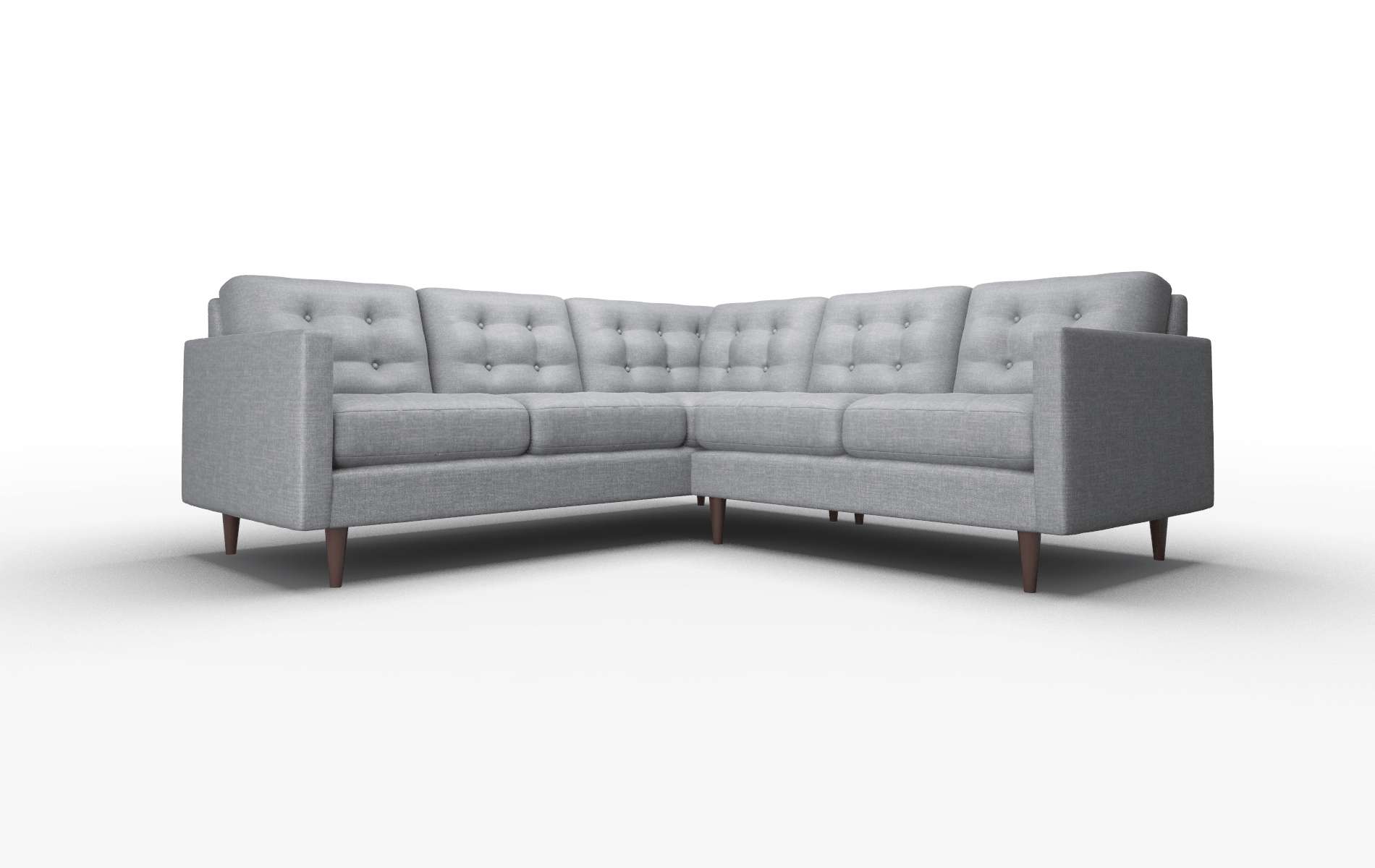 Oslo Keylargo graphite Sectional Espresso Legs  1