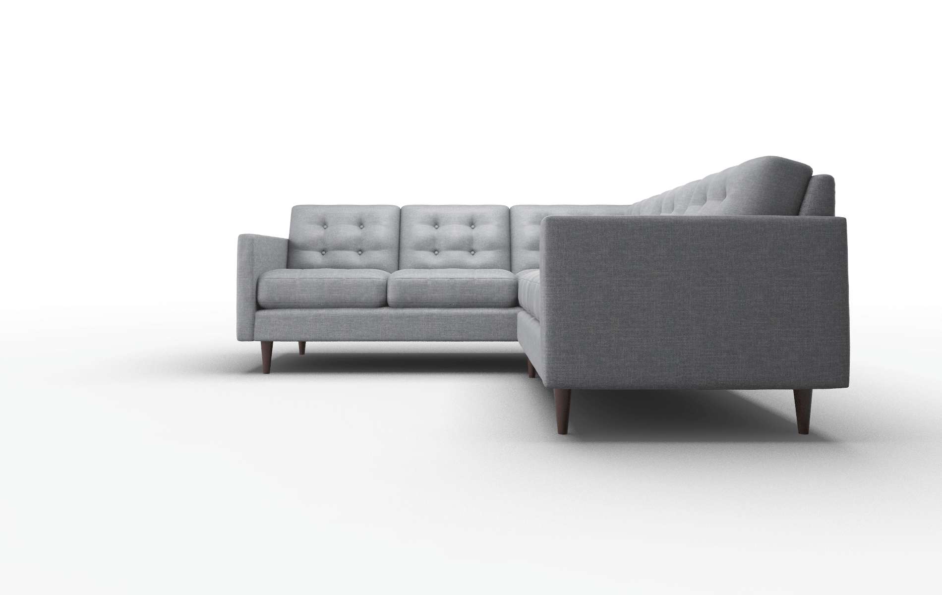 Oslo Keylargo Graphite Sectional espresso legs 5