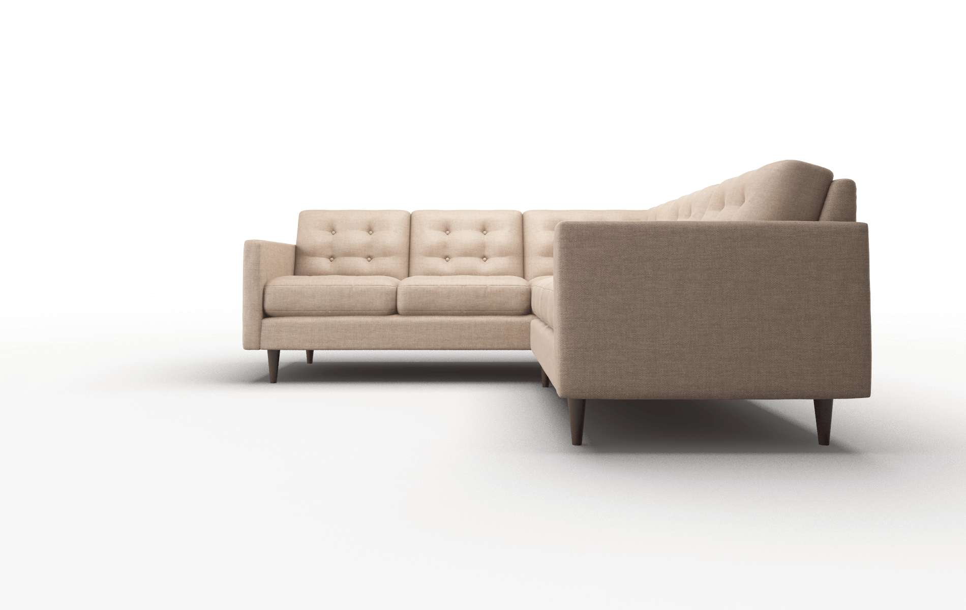 Oslo Keylargo Mink Sectional espresso legs 5