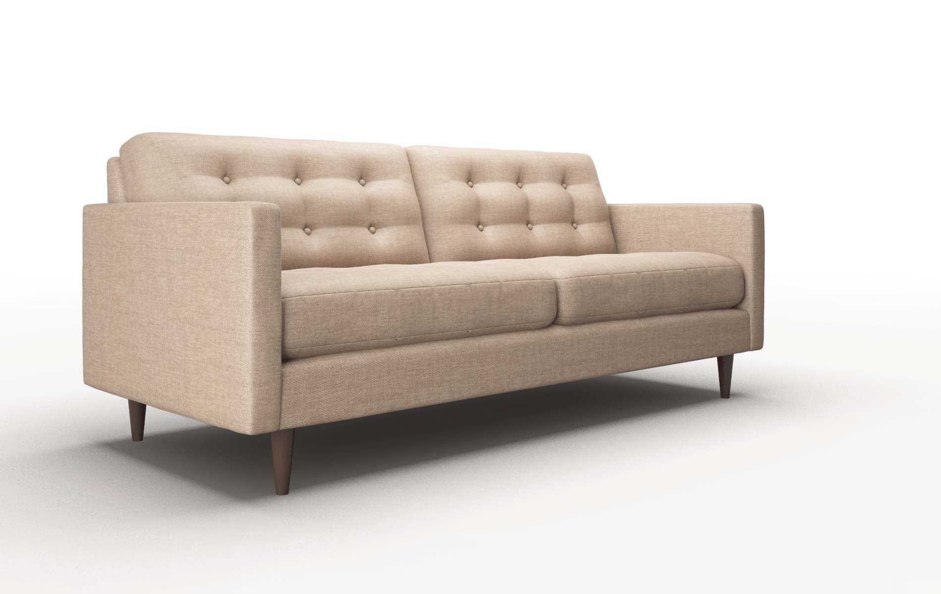 Oslo Keylargo Mink Sofa espresso legs 2