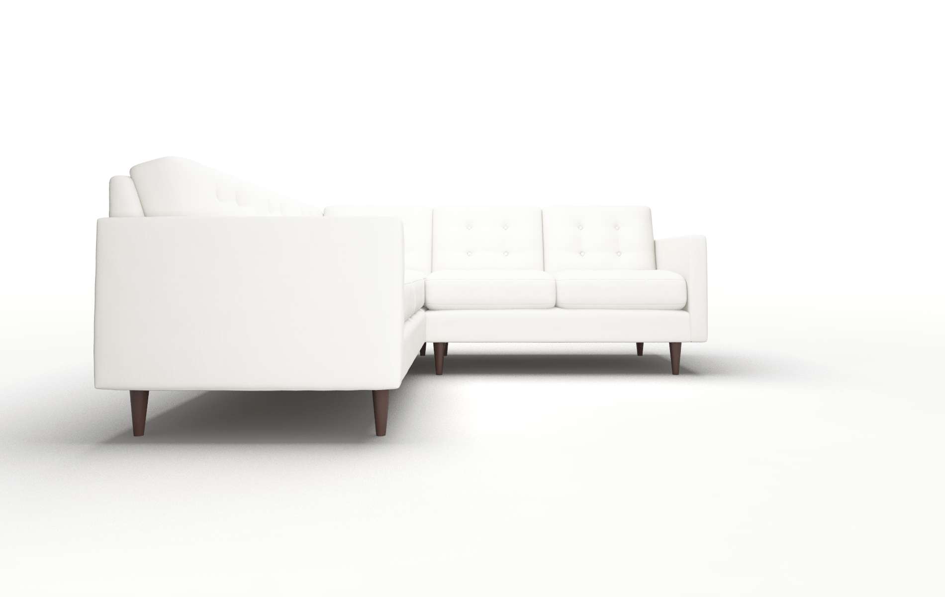 Oslo Keylargo Oatmeal Sectional espresso legs 2