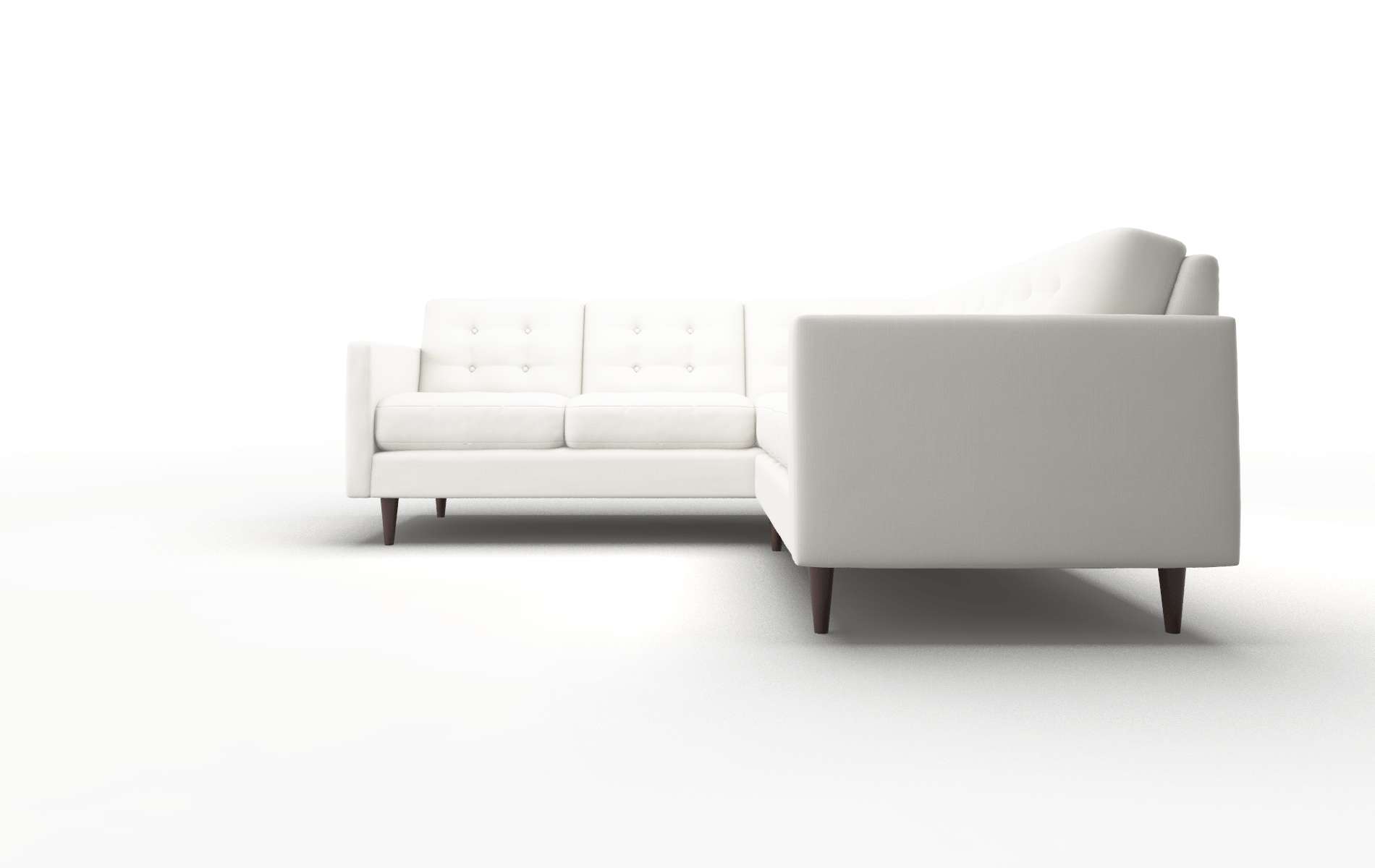 Oslo Keylargo Oatmeal Sectional espresso legs 5