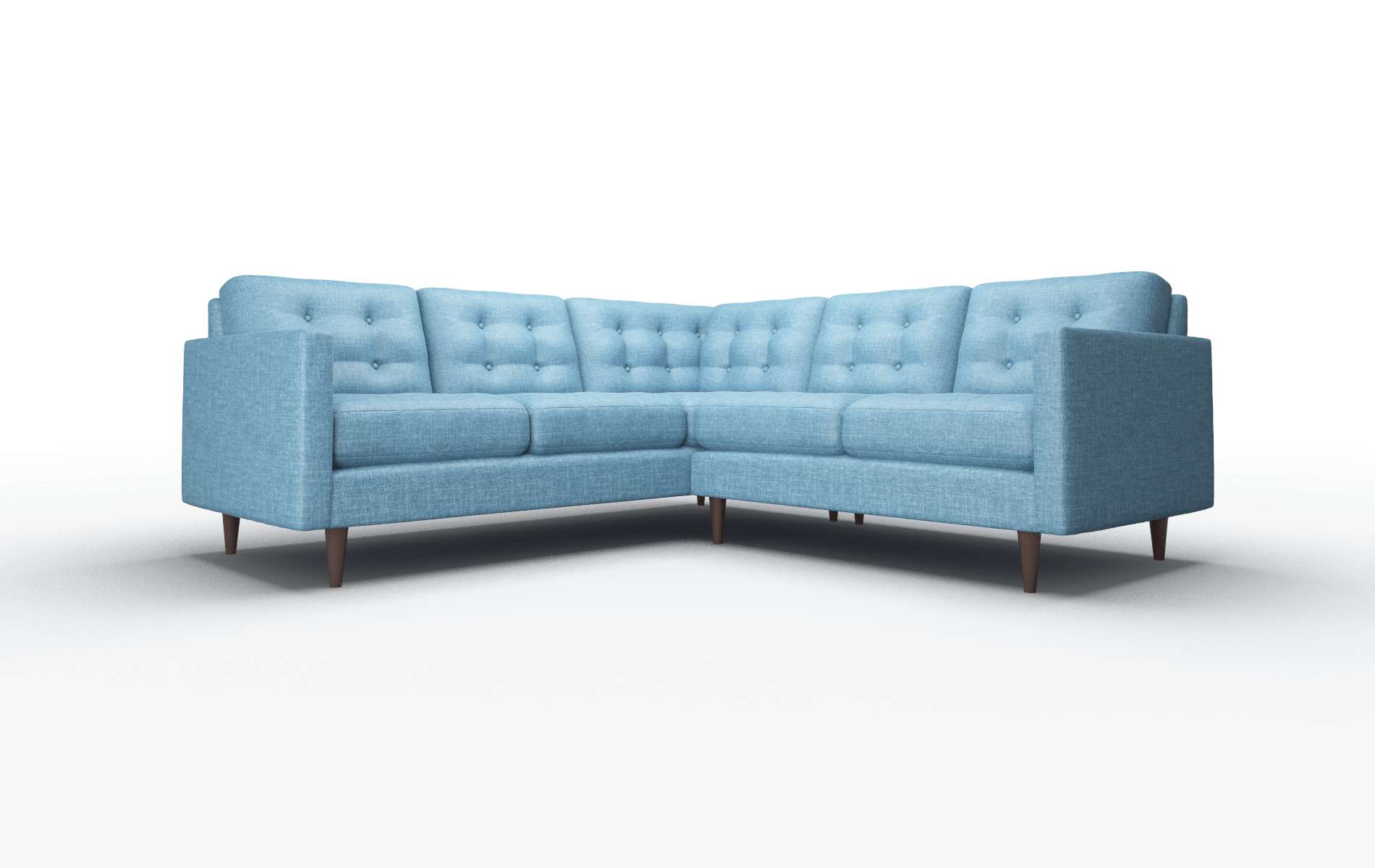 Oslo Keylargo ocean Sectional Espresso Legs  1