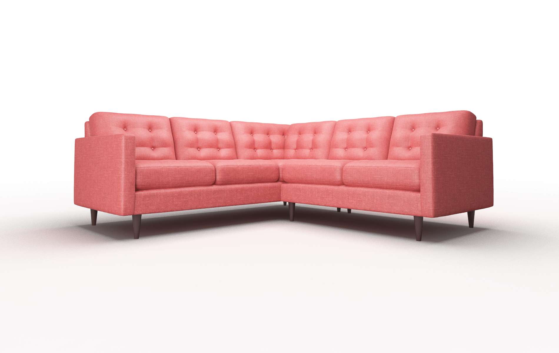 Oslo Keylargo ruby Sectional Espresso Legs  1