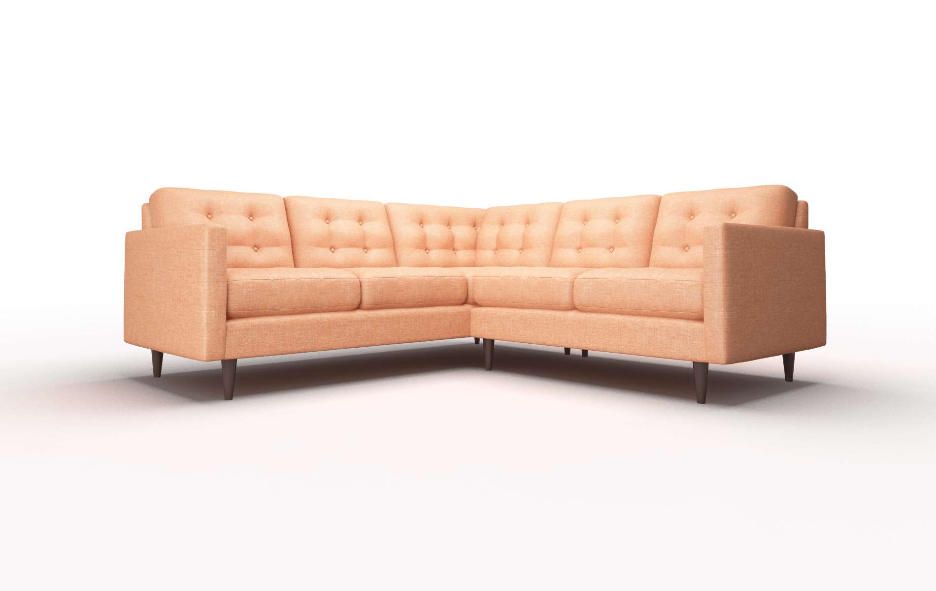 Oslo Keylargo terracotta Sectional Espresso Legs  1