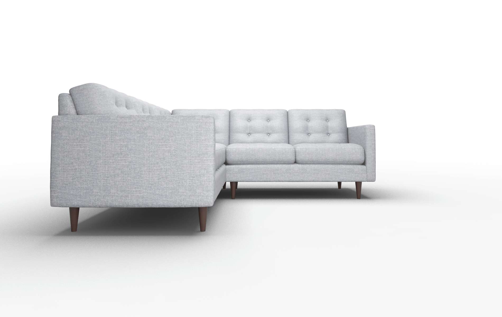 Oslo Lana Ash Sectional espresso legs 2