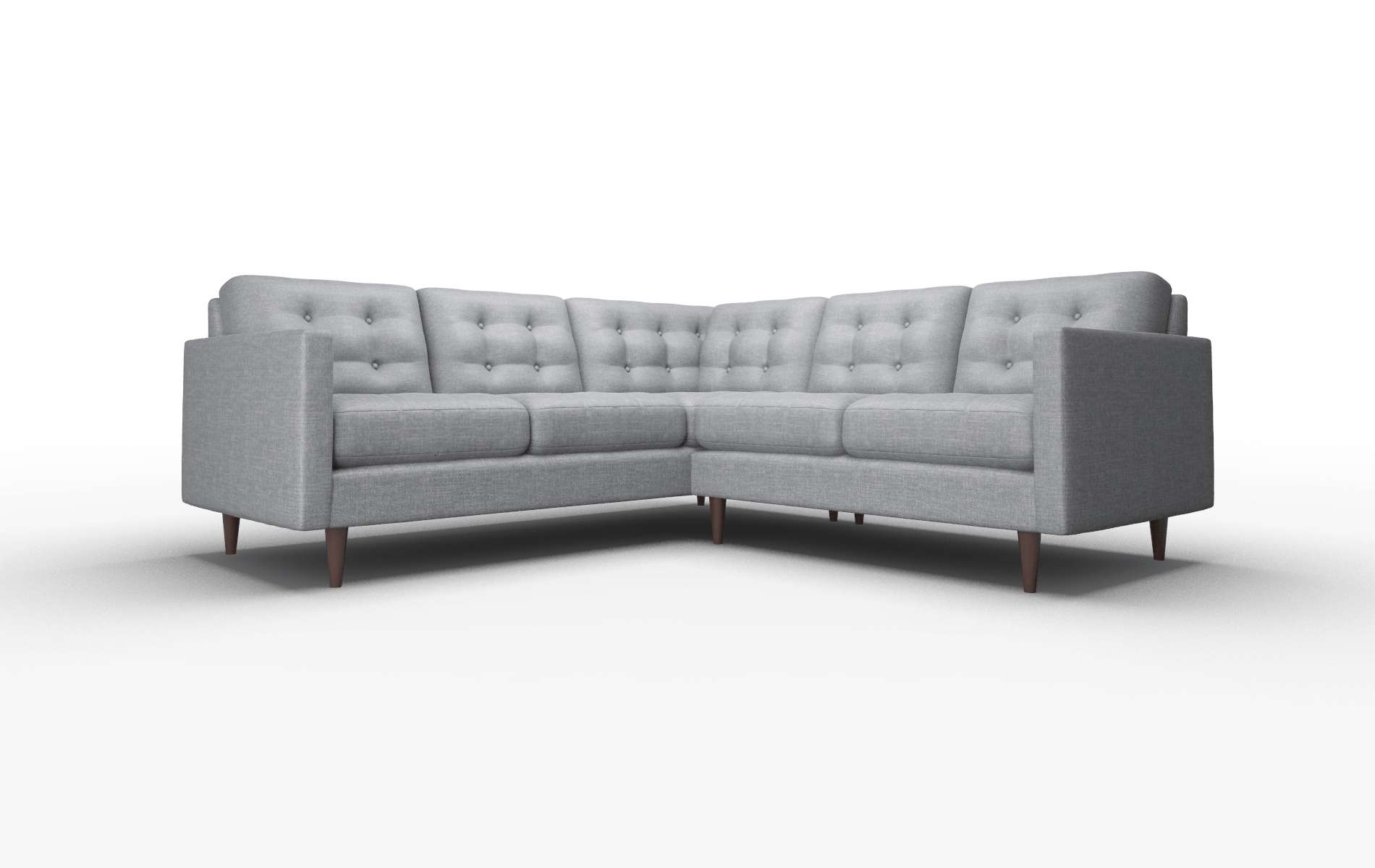 Oslo Lana Onyx Sectional espresso legs 1