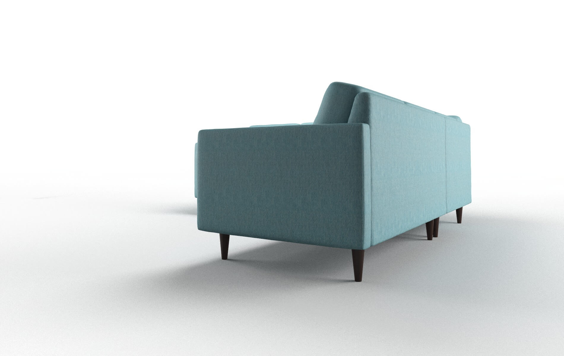 Oslo Lana Peacock Sectional espresso legs 4