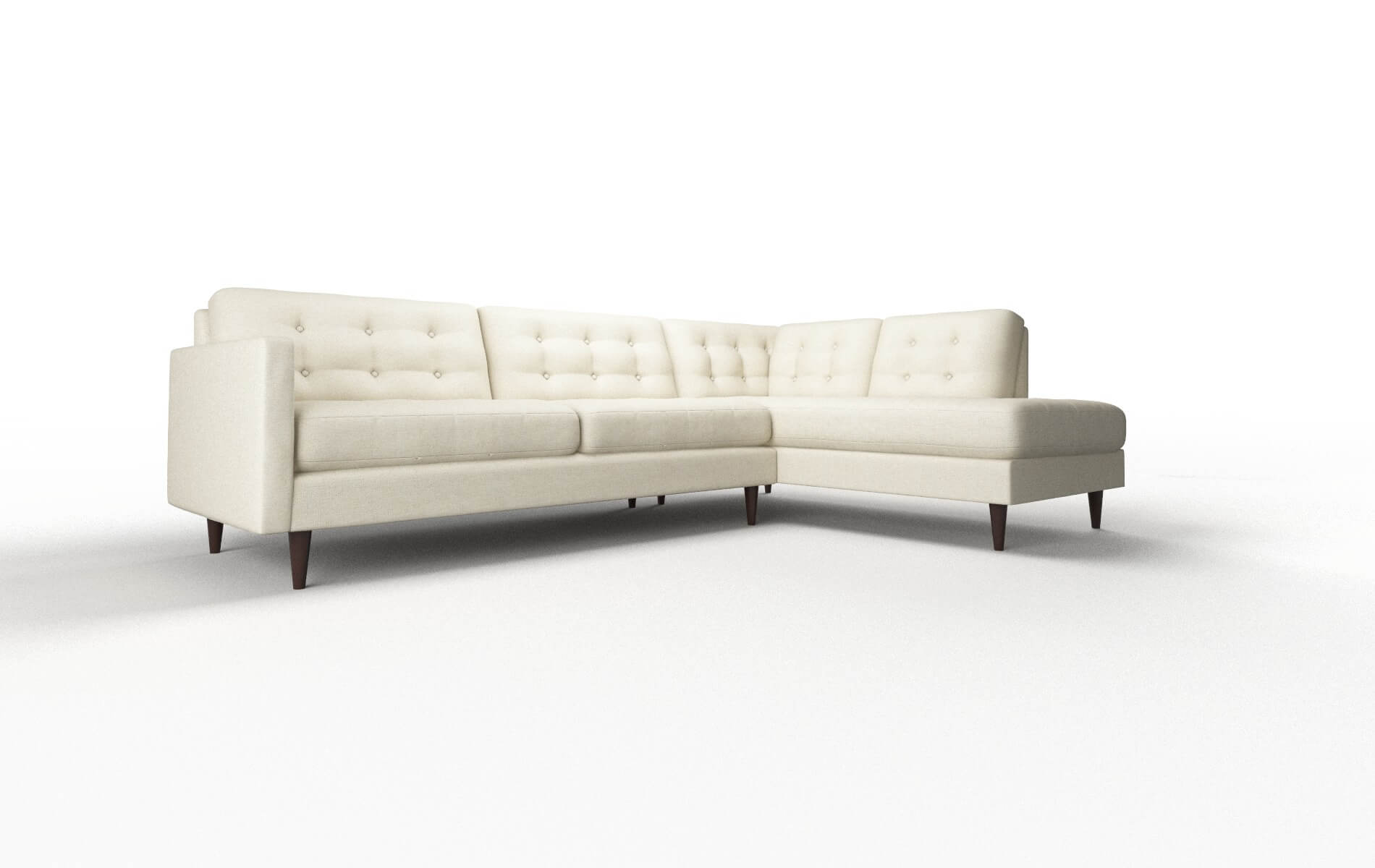 Oslo Lana Sand Panel espresso legs 2