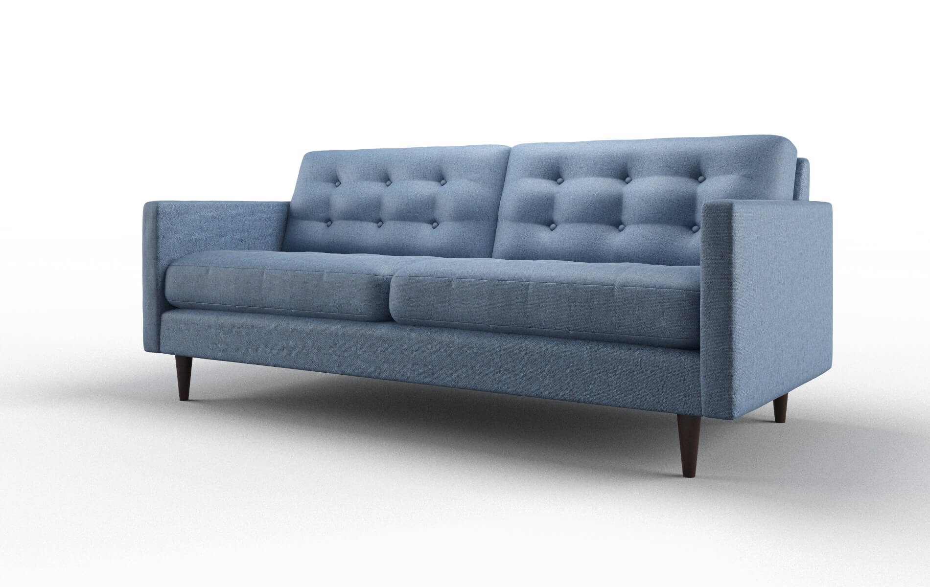 Oslo Leslie Indigo Sofa espresso legs 4