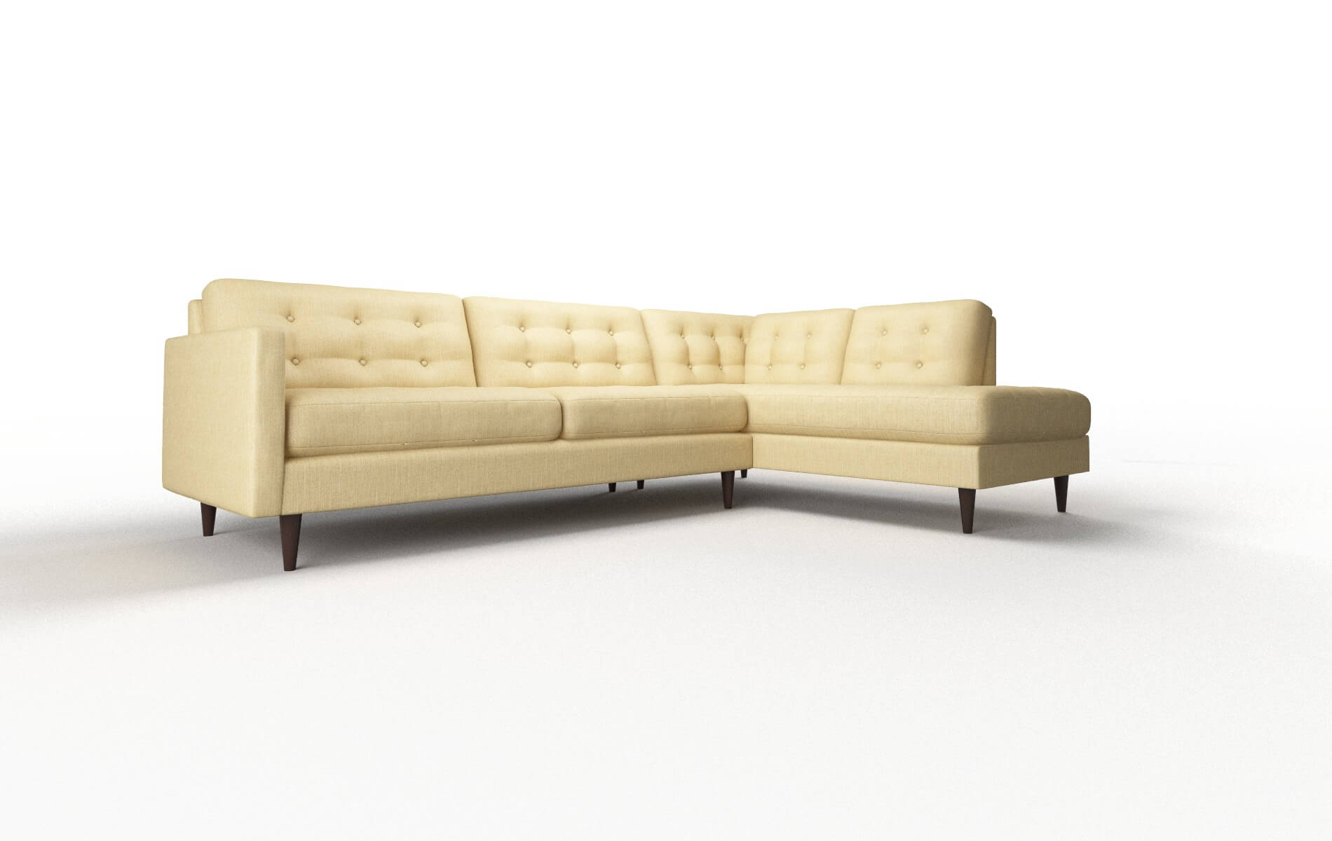 Oslo Malibu Maize Panel espresso legs 2