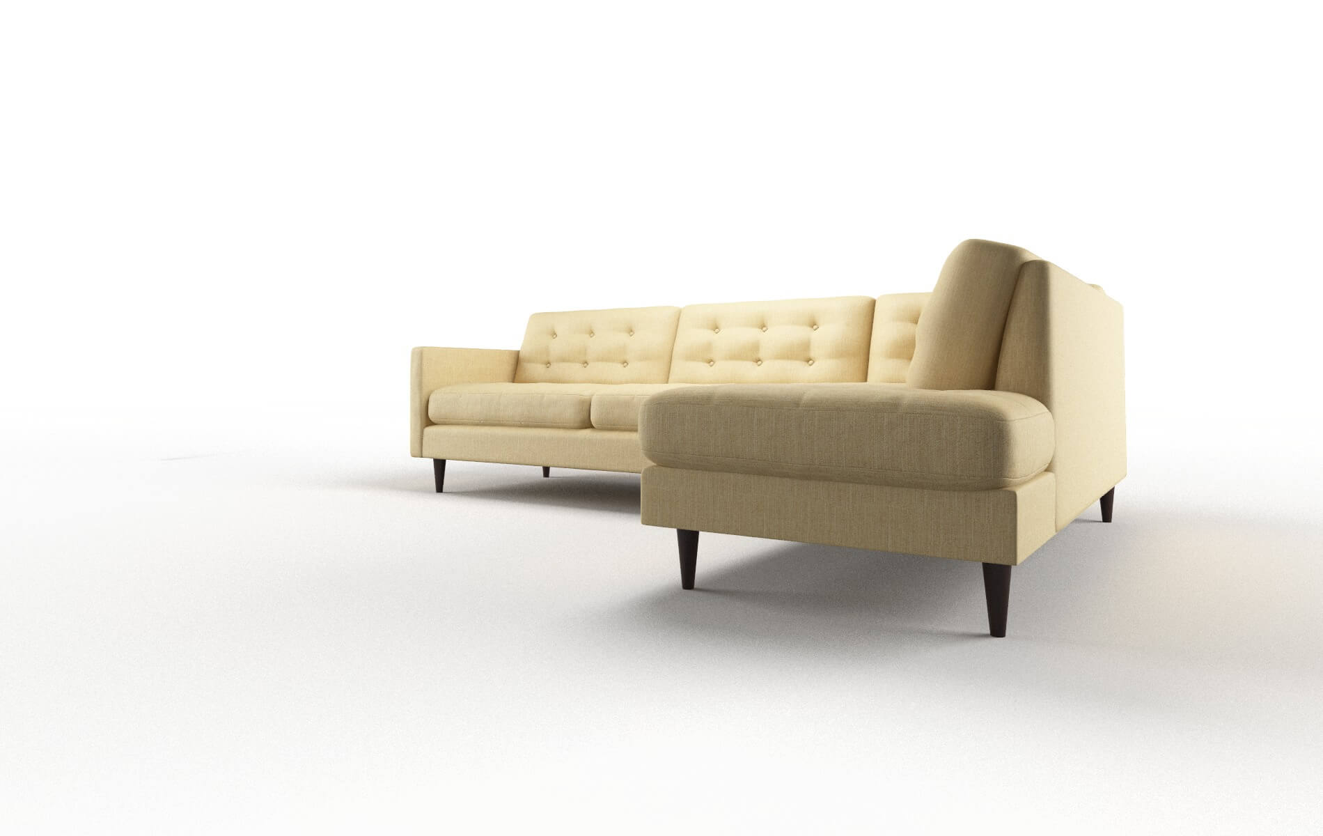 Oslo Malibu Maize Panel espresso legs 4