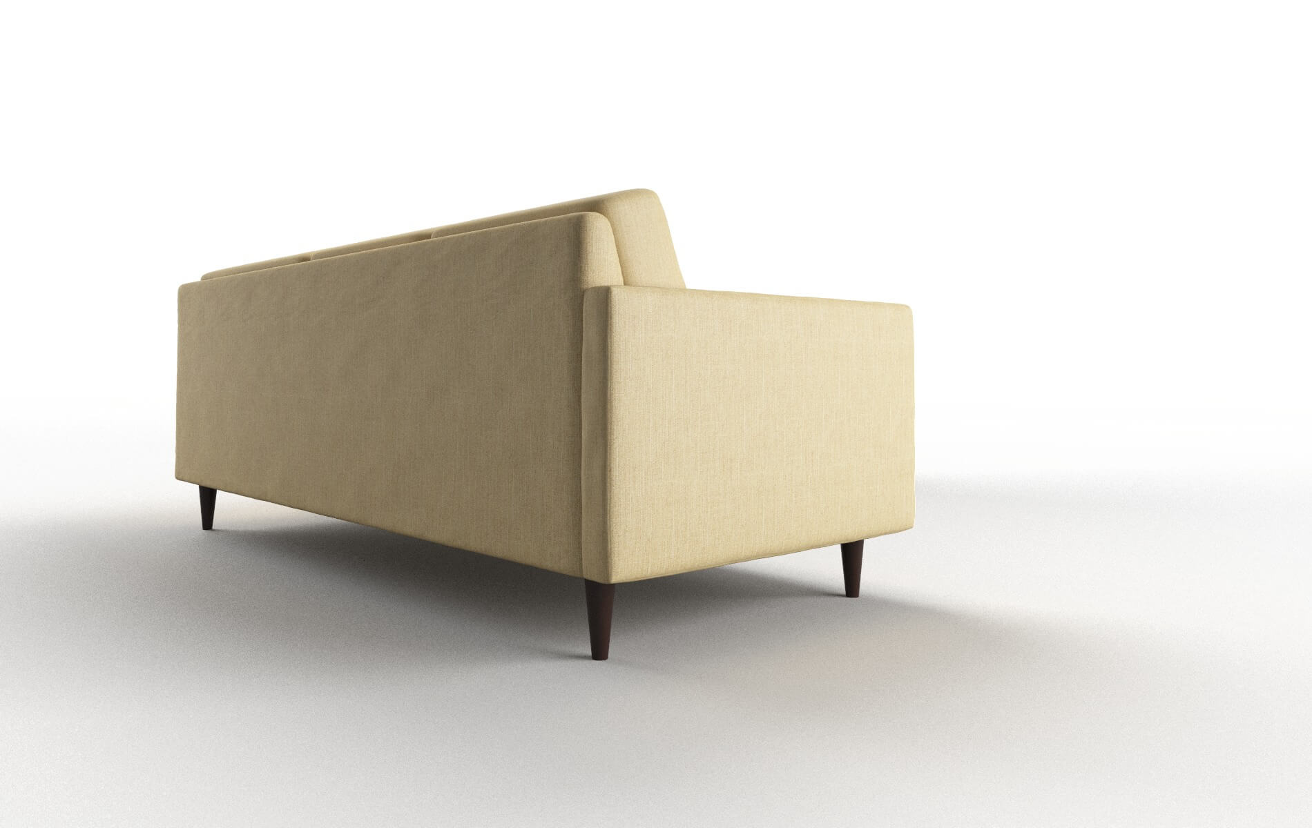 Oslo Malibu Maize Sectional espresso legs 3