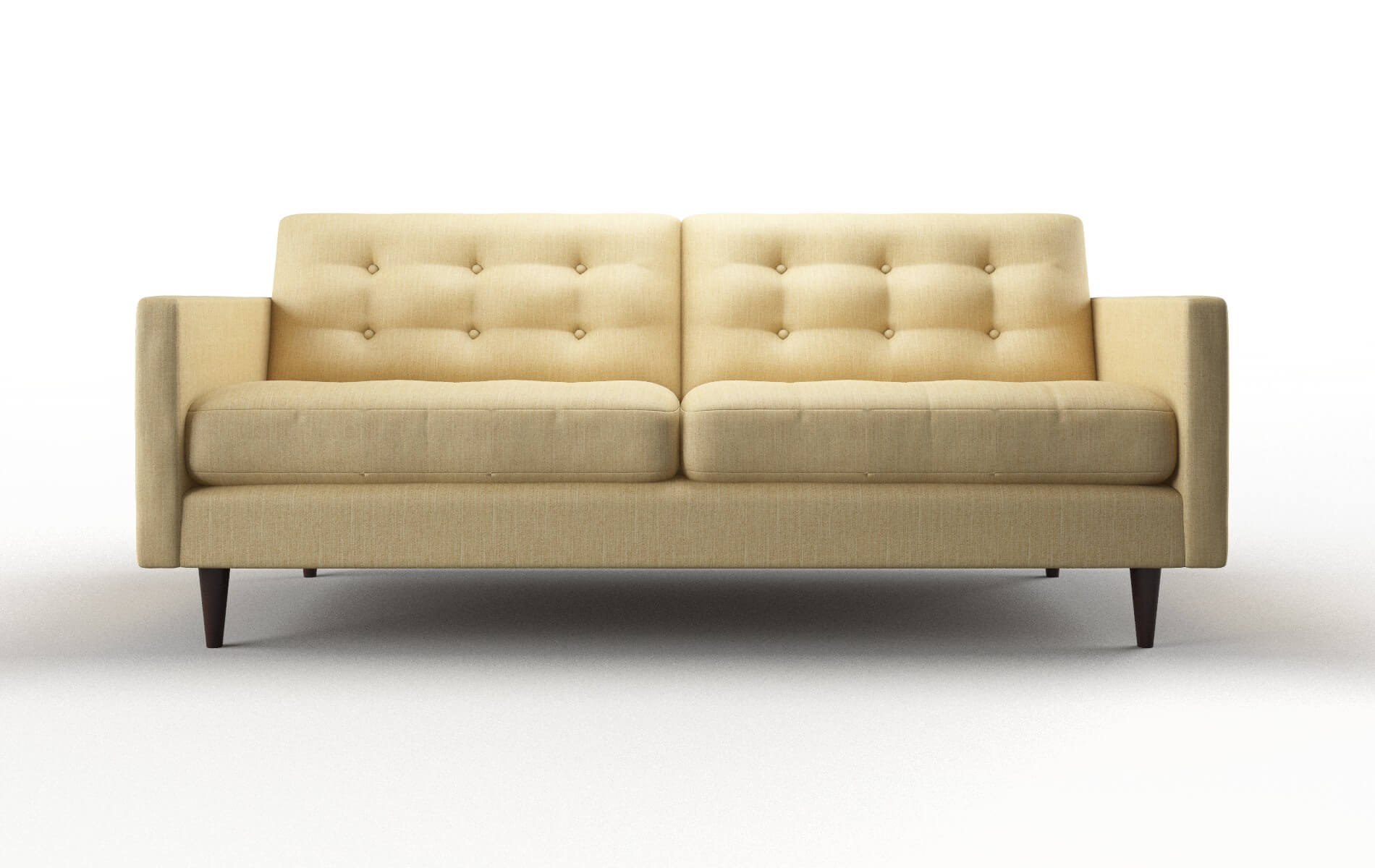 Oslo Malibu Maize Sofa espresso legs 1