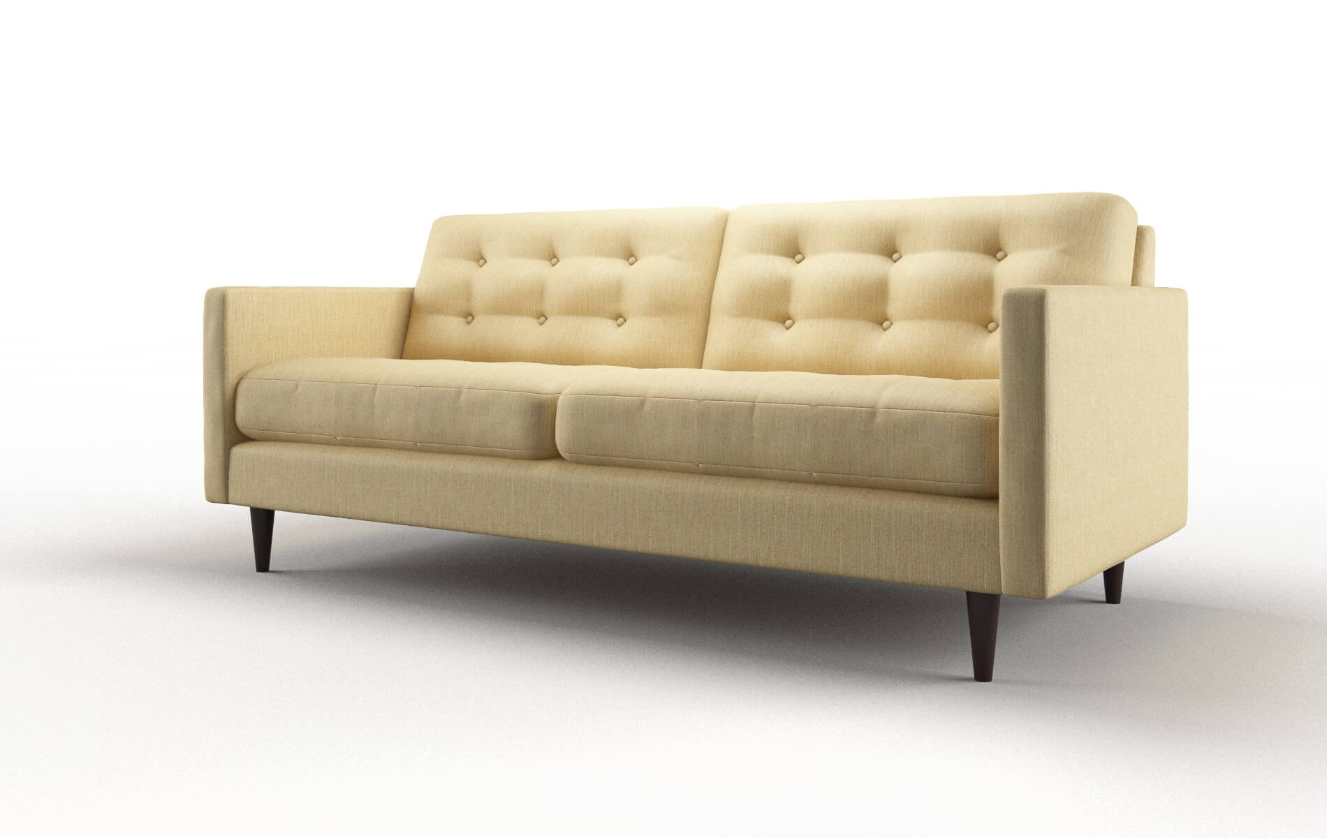 Oslo Malibu Maize Sofa espresso legs 4