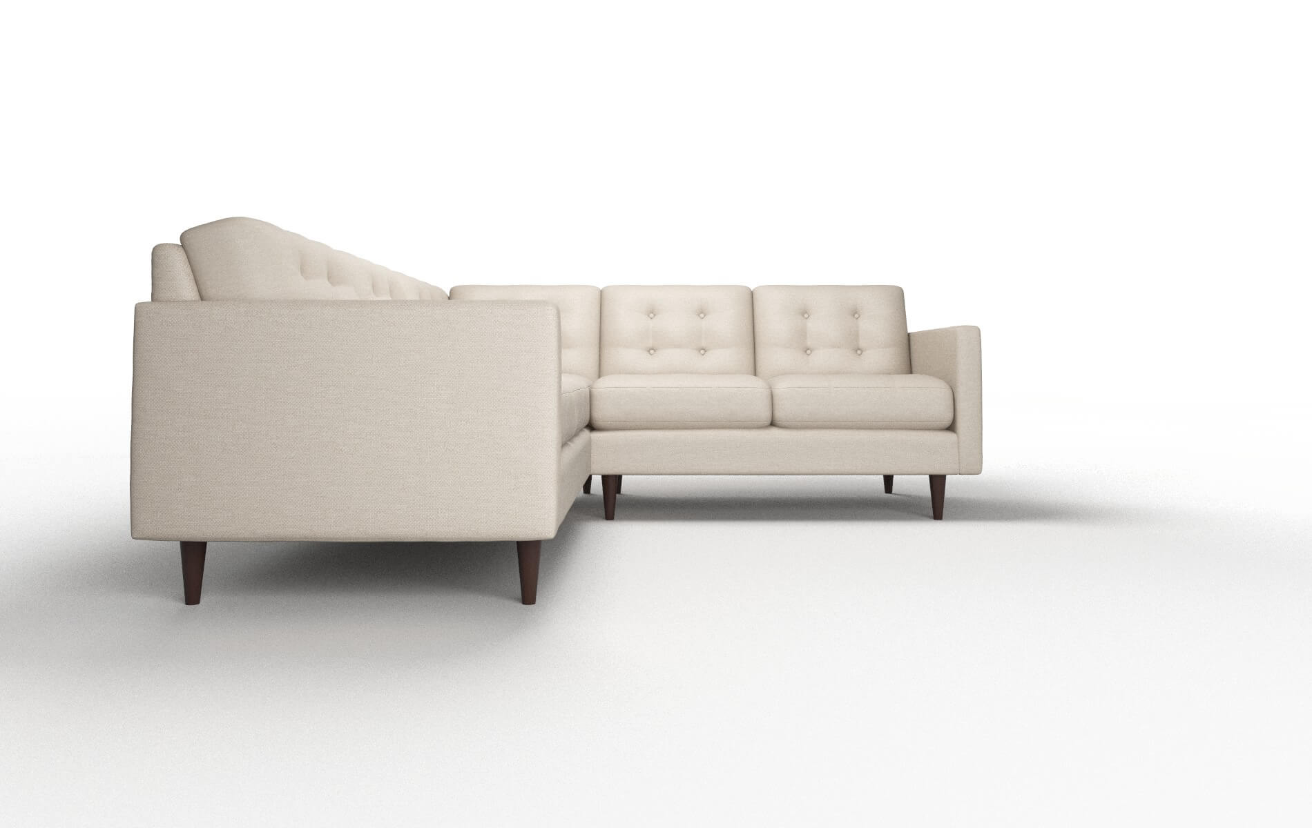 Oslo Naples Almond Sectional espresso legs 2