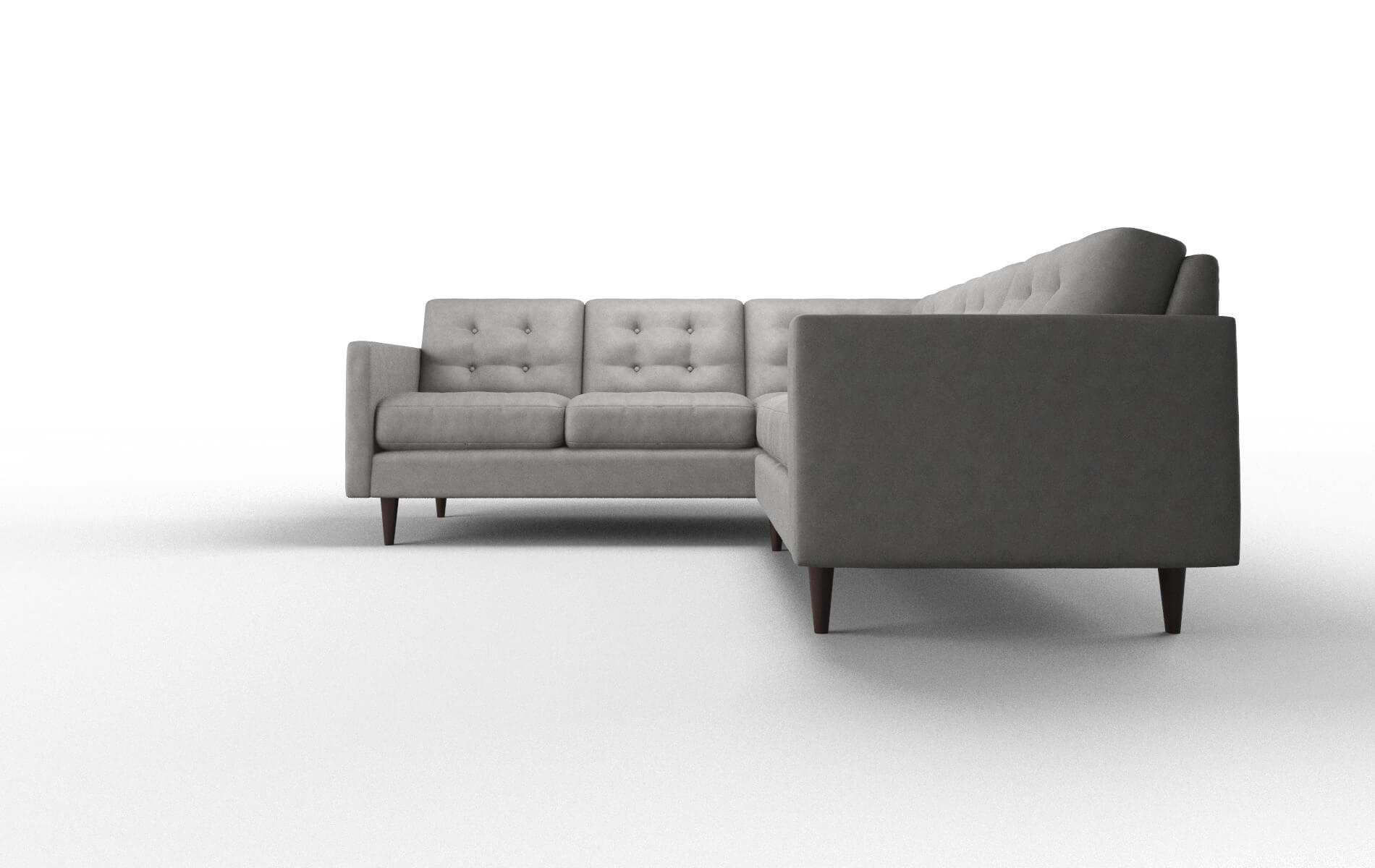 Oslo Noble Smoke Sectional espresso legs 5