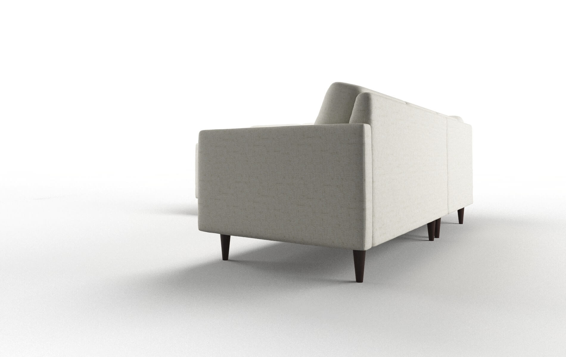 Oslo Oceanside Birch Sectional espresso legs 4