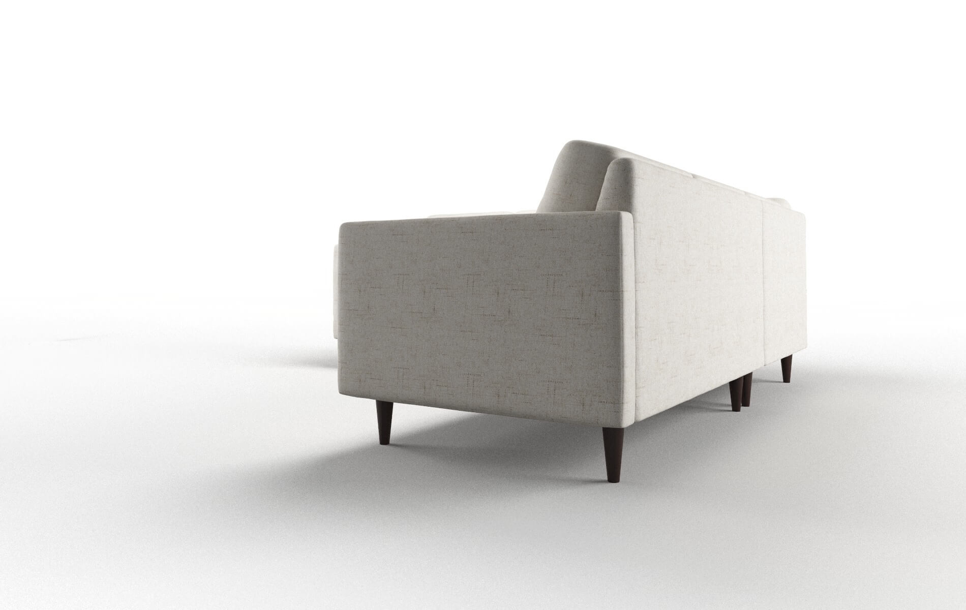 Oslo Oceanside Natural Sectional espresso legs 4