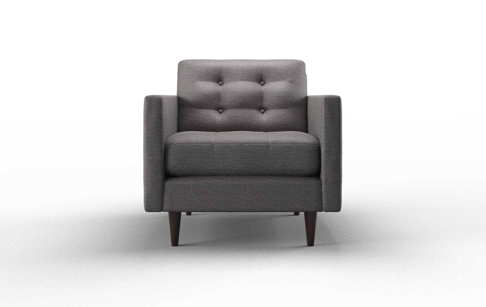 Oslo Oscar Charcoal Chair espresso legs 1