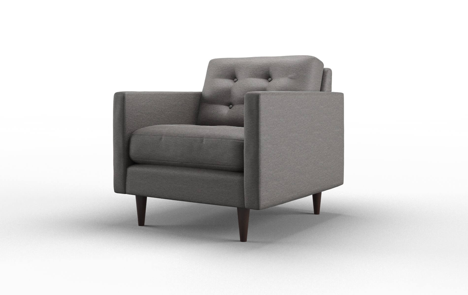 Oslo Oscar Grey Chair espresso legs 4