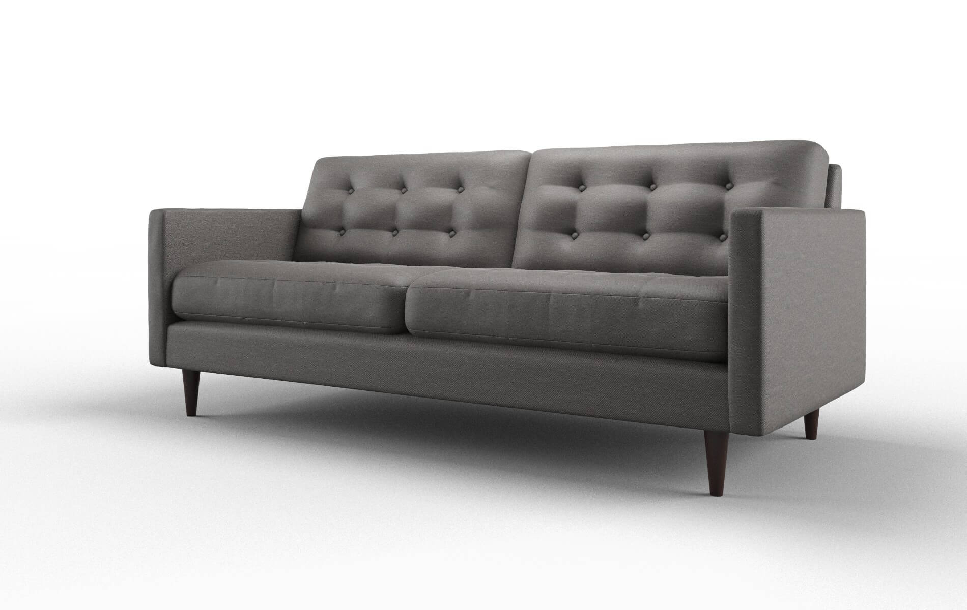 Oslo Oscar Grey Sofa espresso legs 4