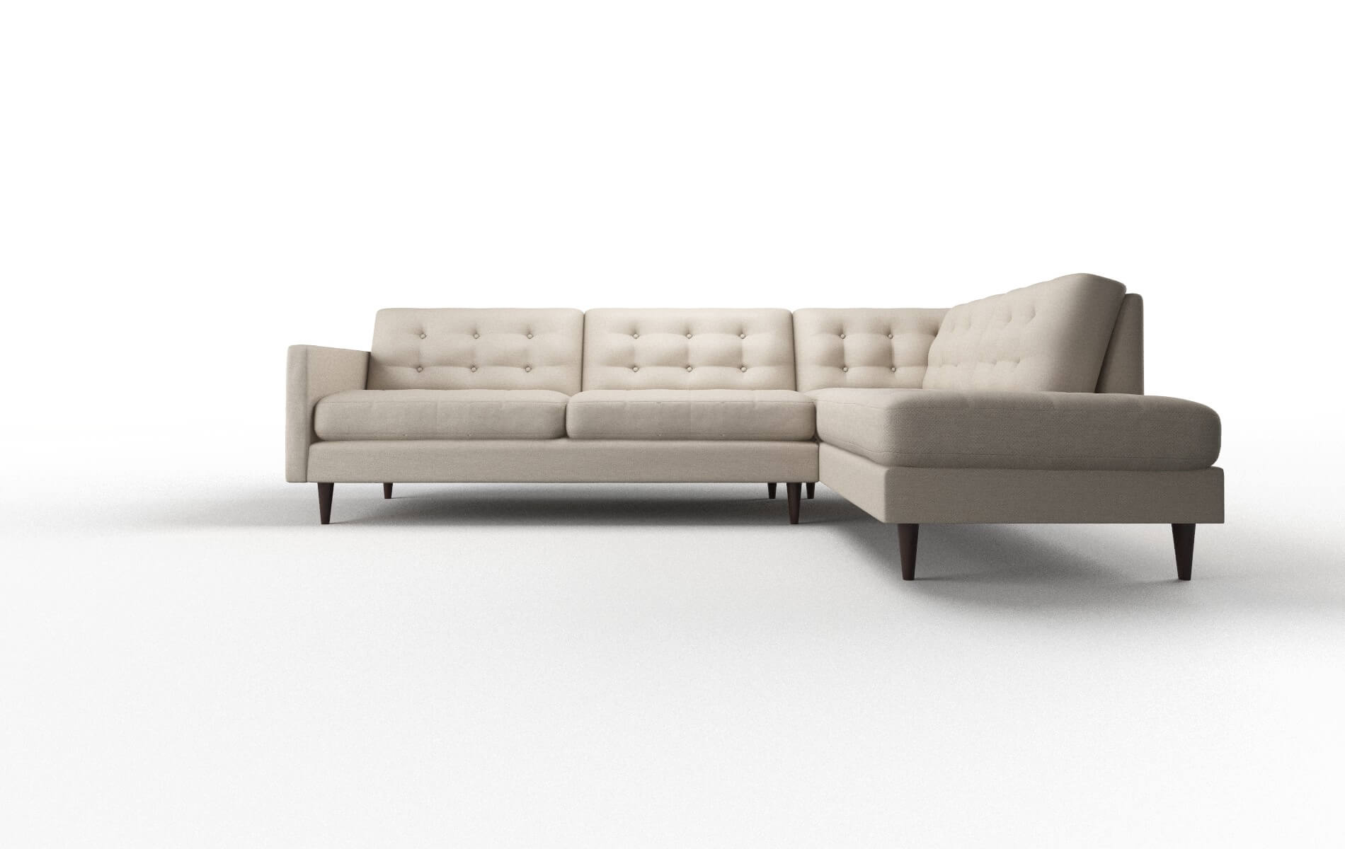 Oslo Oscar Linen Panel espresso legs 1