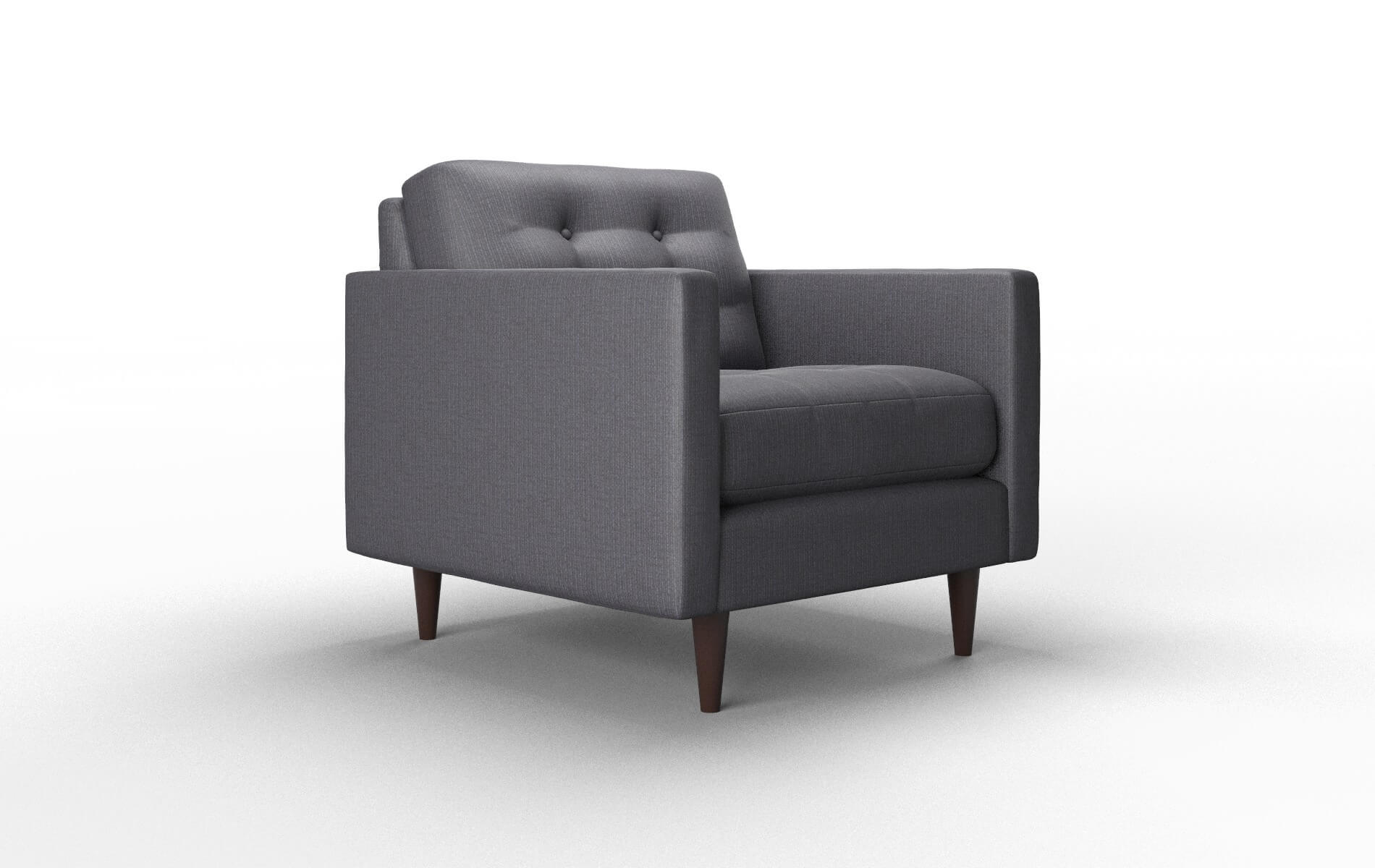 Oslo Parker Charcoal Chair espresso legs 2