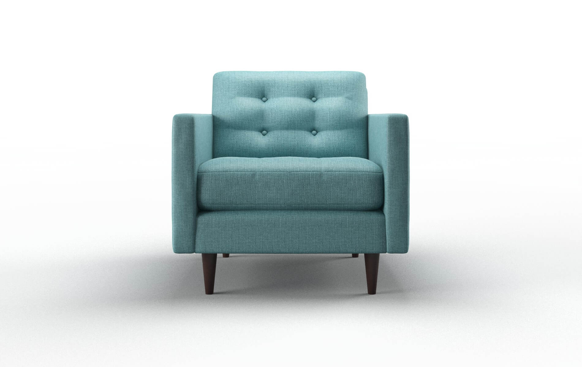 Oslo Parker Turquoise Chair espresso legs 1