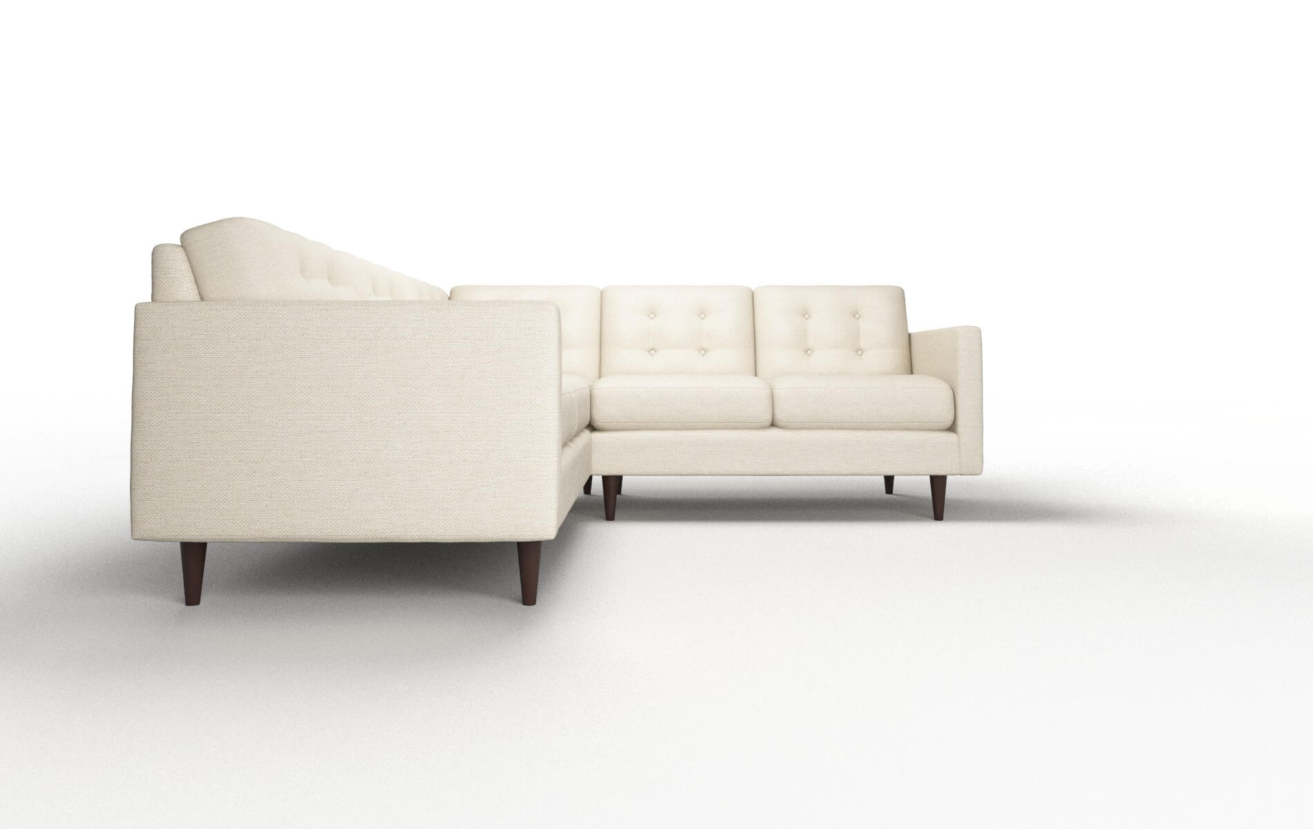 Oslo Phoenix Birch Sectional espresso legs 2
