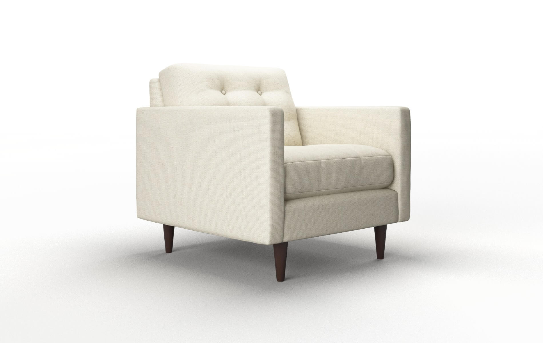 Oslo Phoenix Ivory Chair espresso legs 2
